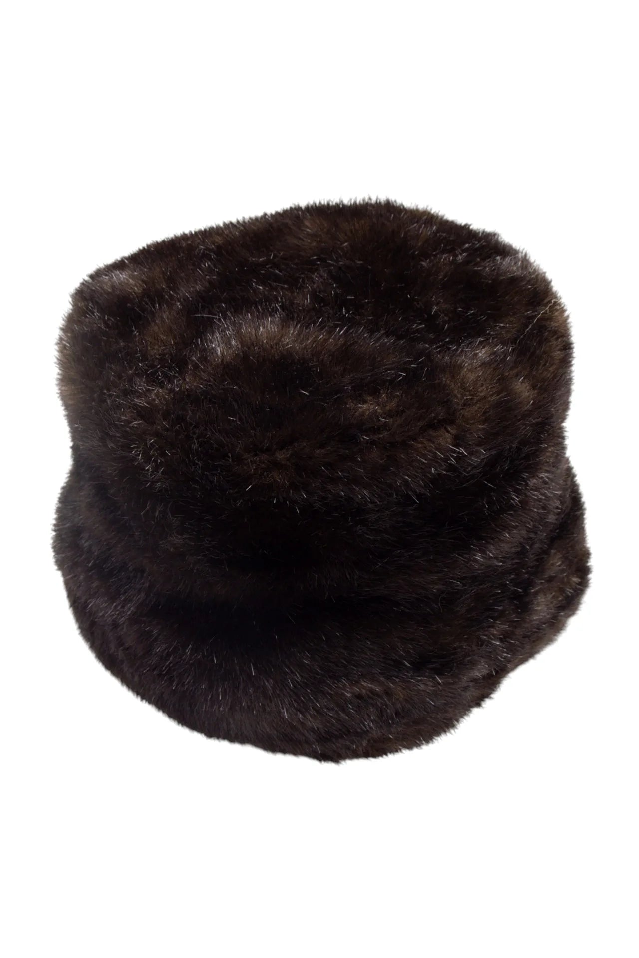 # Ben Berger Faux Fur Bucket Hat Brown | c.
