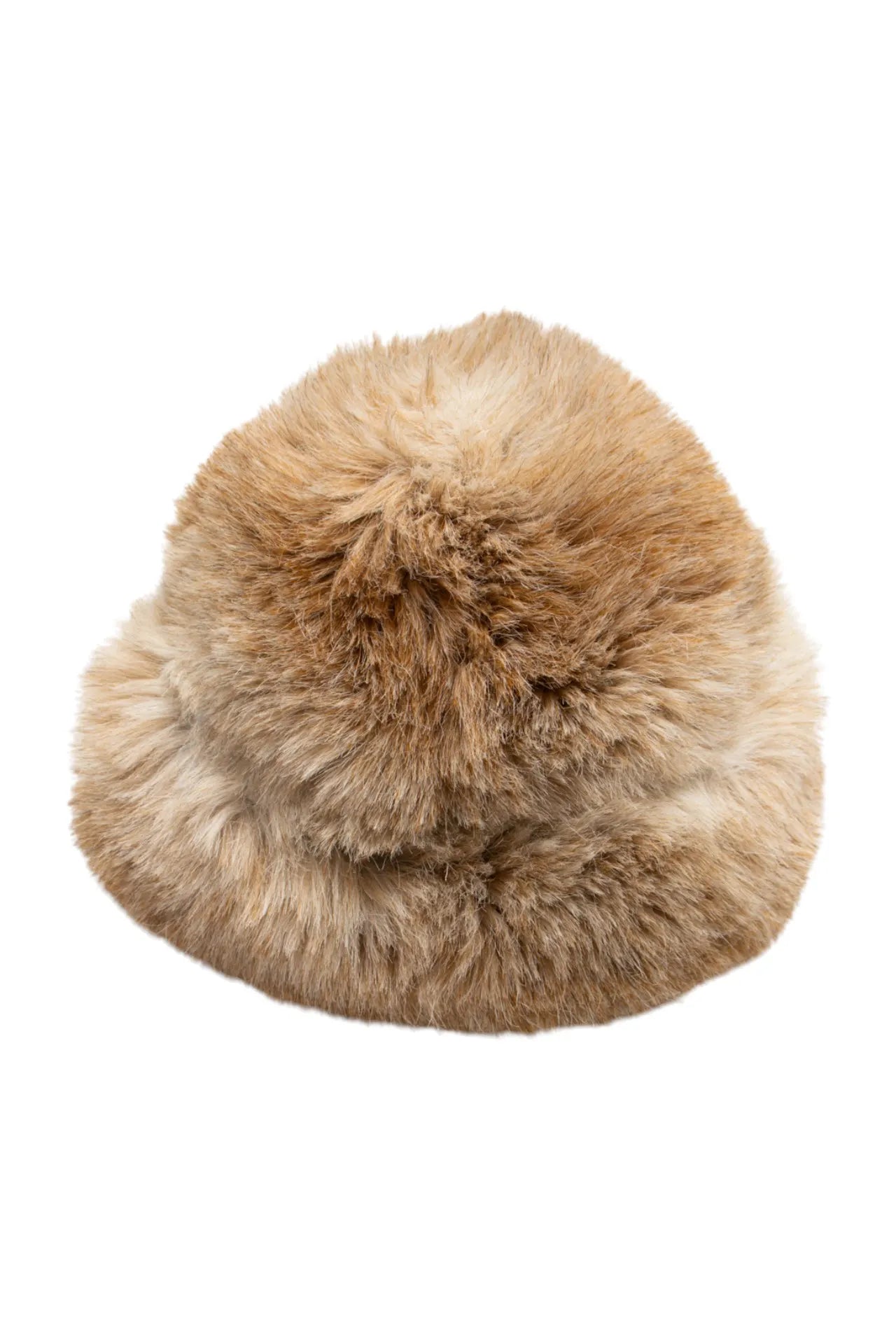 #224 Kamyhat Faux Fur Bucket Hat Beige | c. 171