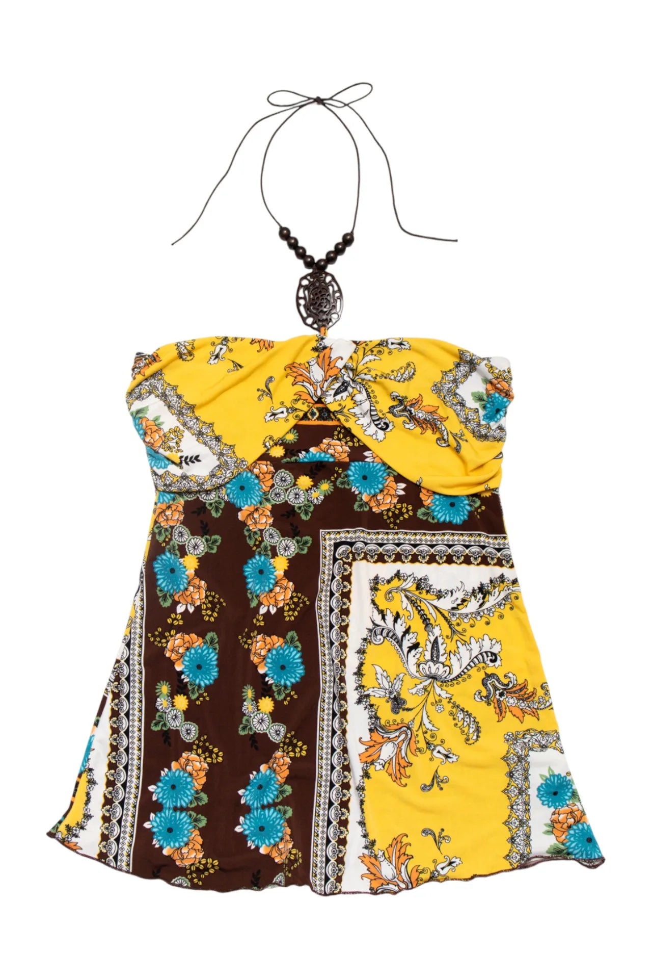 #01 Charlotte Russe Halter Top Yellow | c. 172 | Size 12