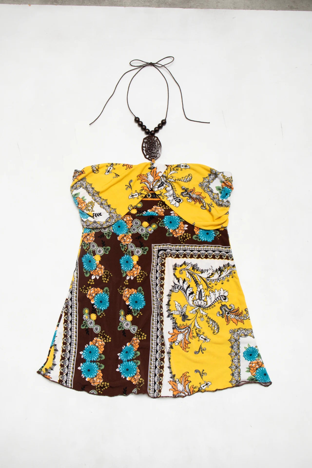 #01 Charlotte Russe Halter Top Yellow | c. 172 | Size 12