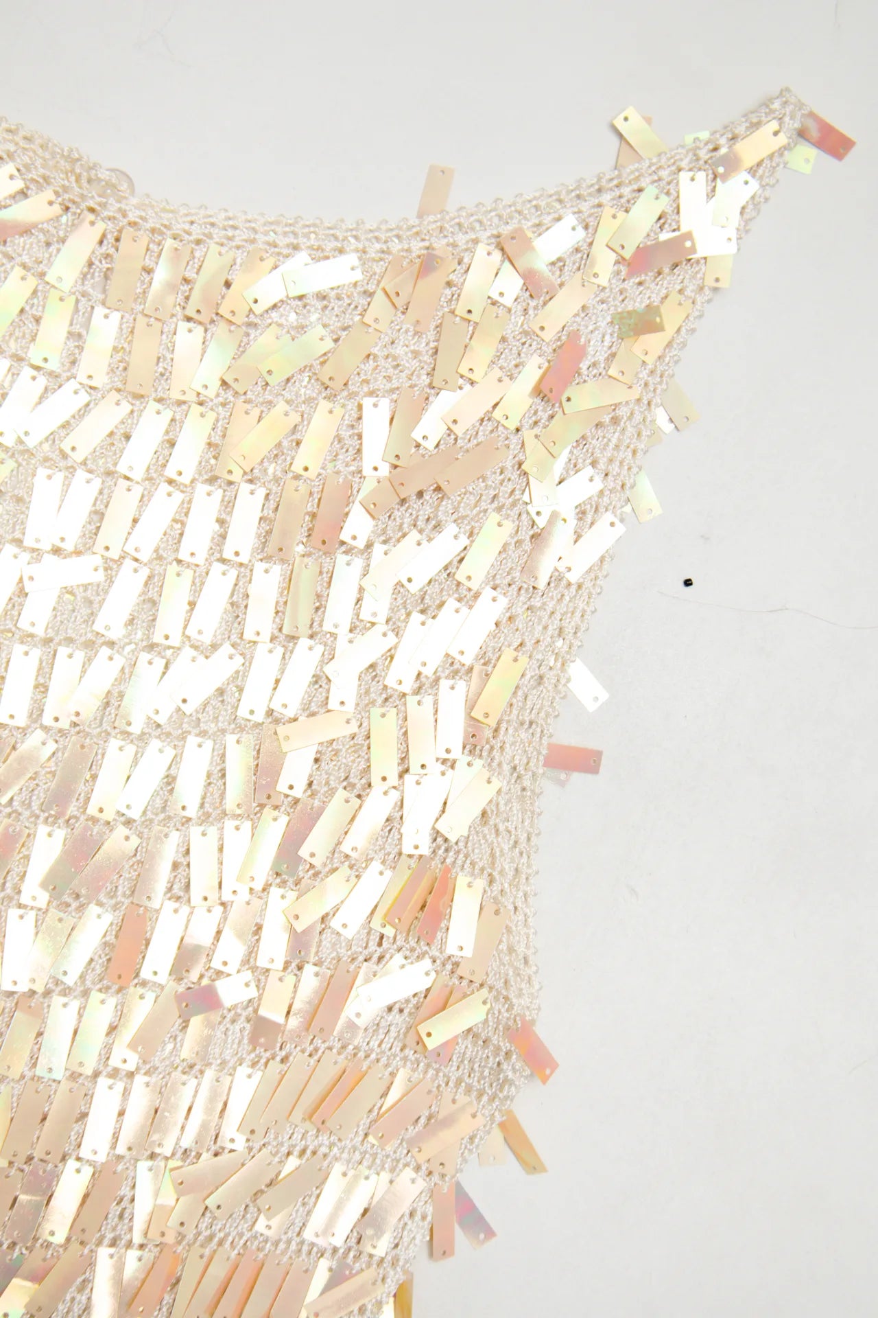 #14 Yamamay Sequin Knit Tank Top Beige | c. 172 | Size 12