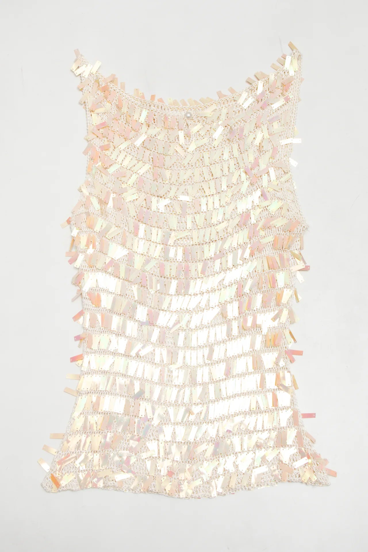 #14 Yamamay Sequin Knit Tank Top Beige | c. 172 | Size 12