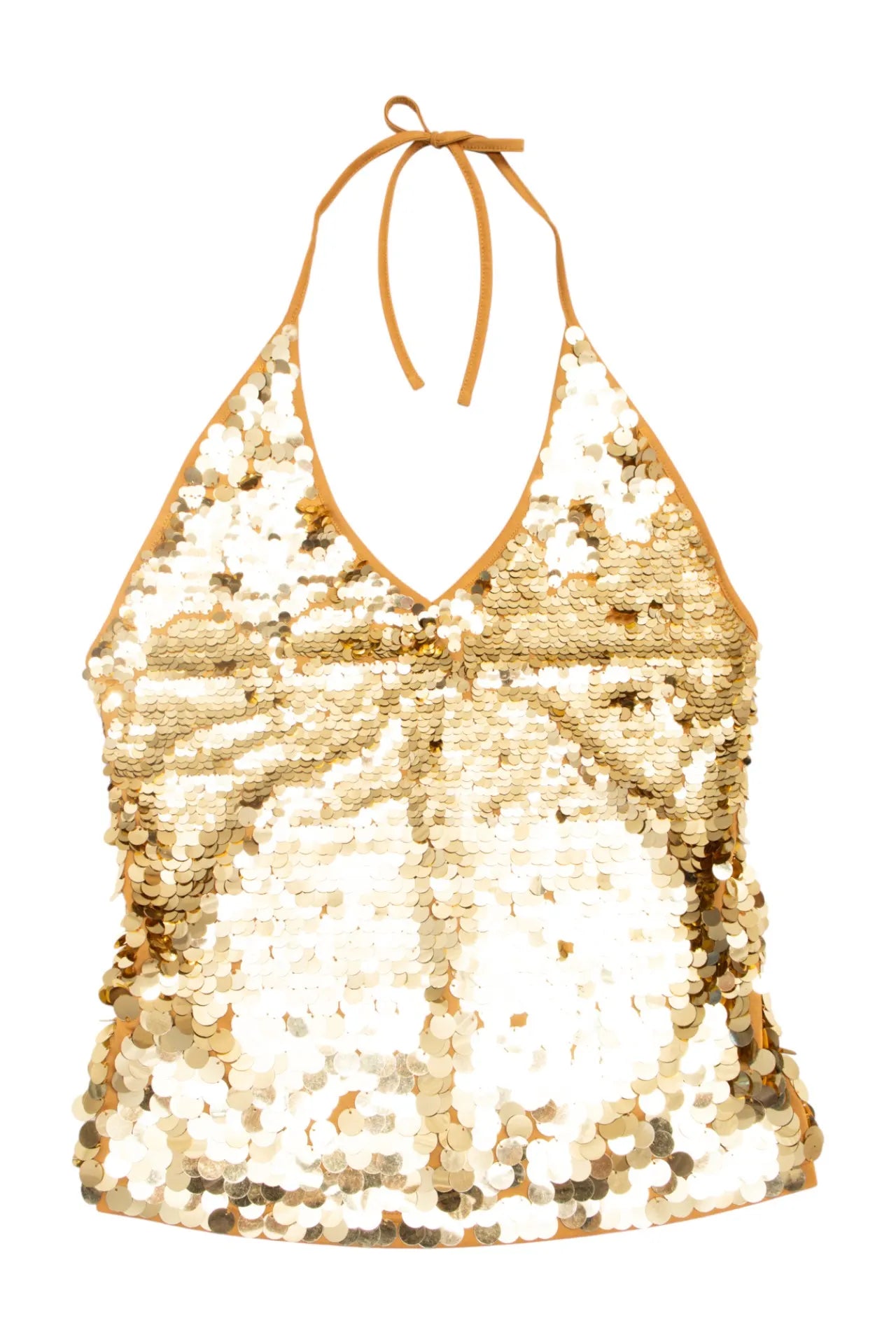 #14 Yamamay Sequin Knit Tank Top Beige | c. 172 | Size 12