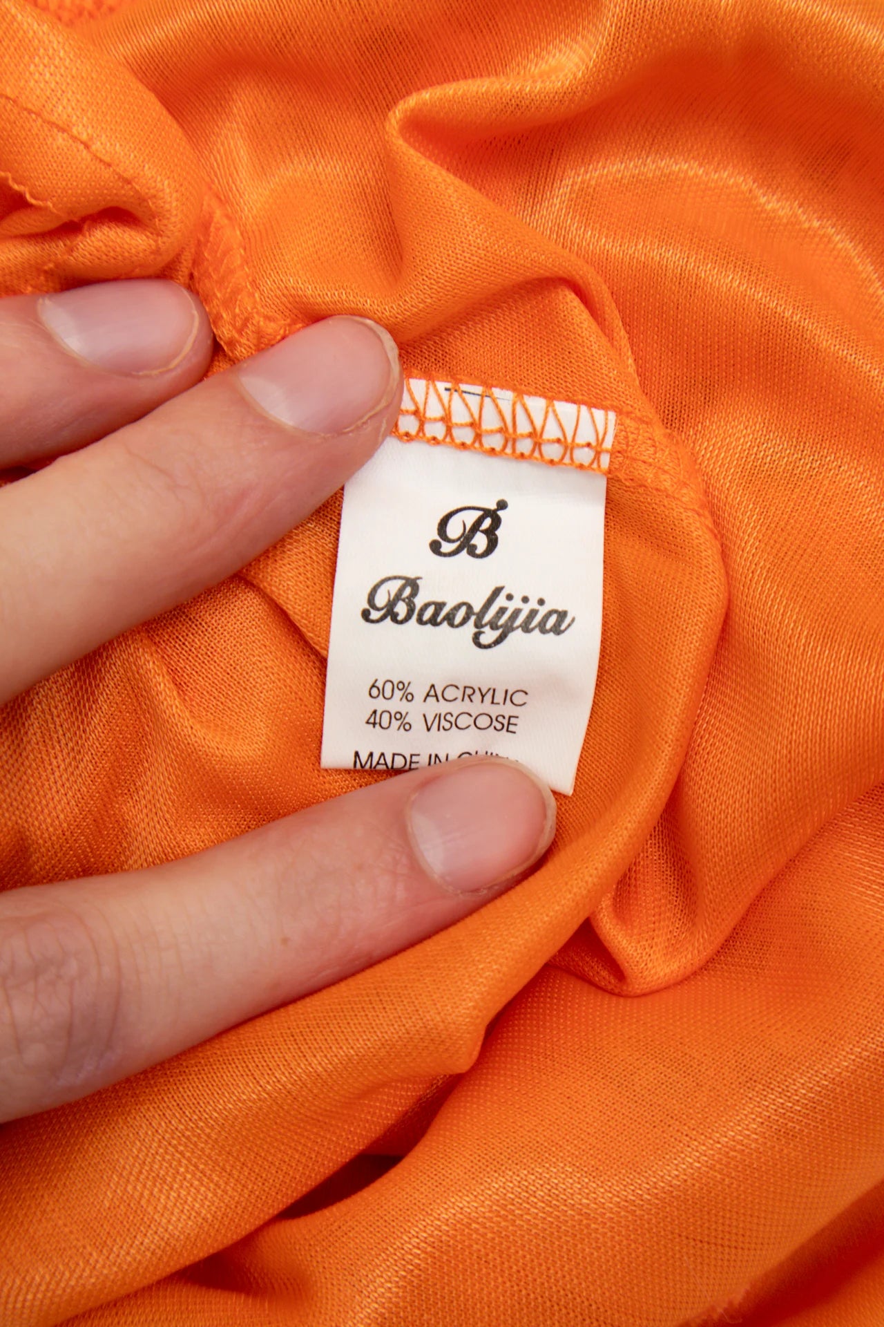 #17 Baolijia Crochet Camisole Top Orange | c. 172 | Size 10