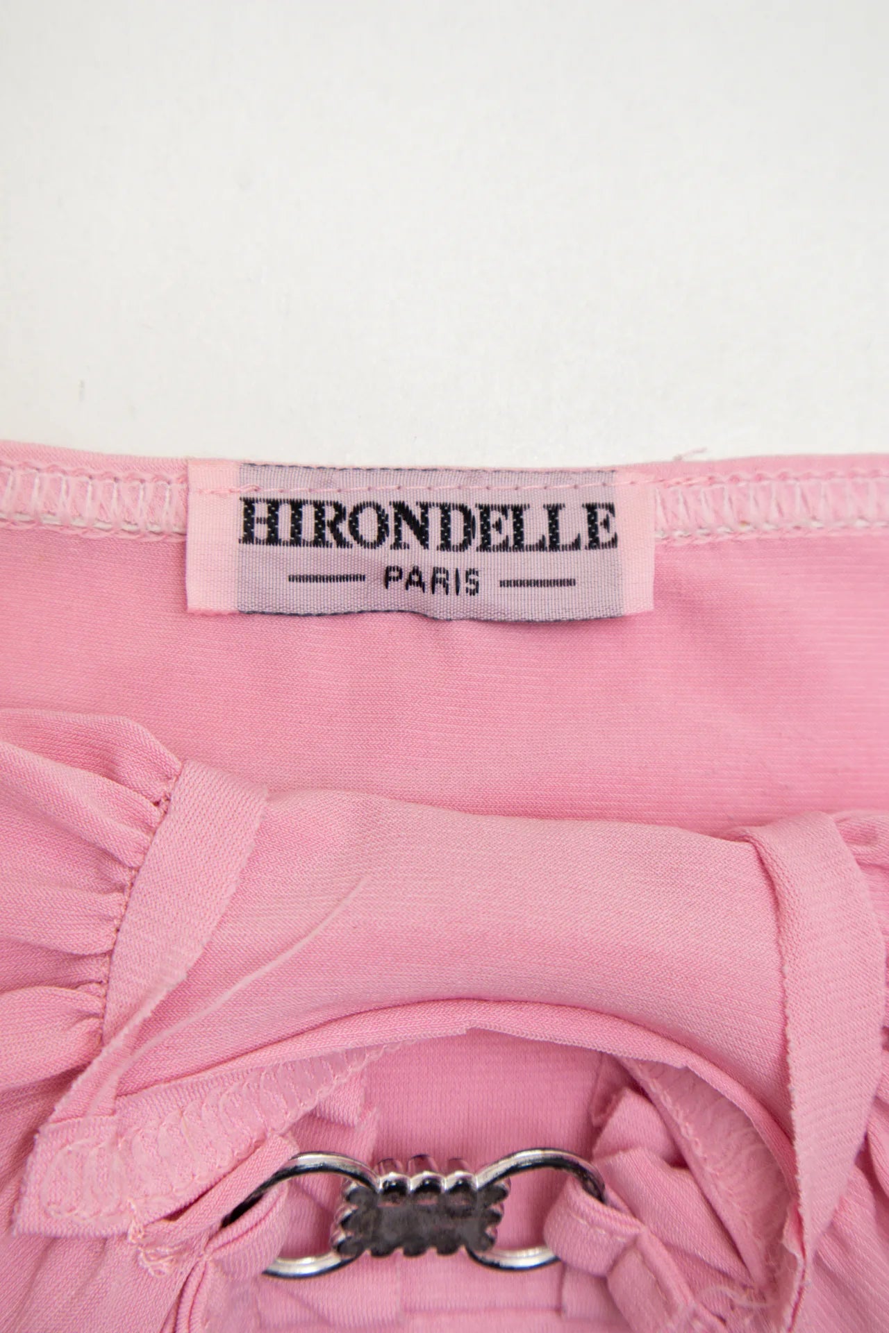 #26 Hirondelle Paris Halter Cami Top With Asymmetrical Hem Pink | c. 172 | Size 8