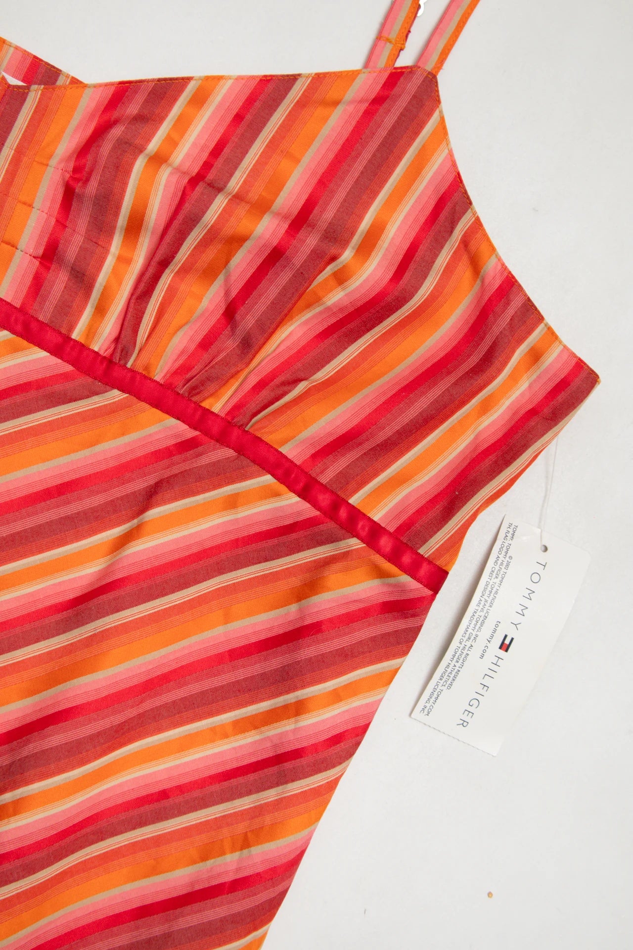 #31 Tommy Hilfiger Striped Camisole Top Orange | c. 172 | Size 12/14