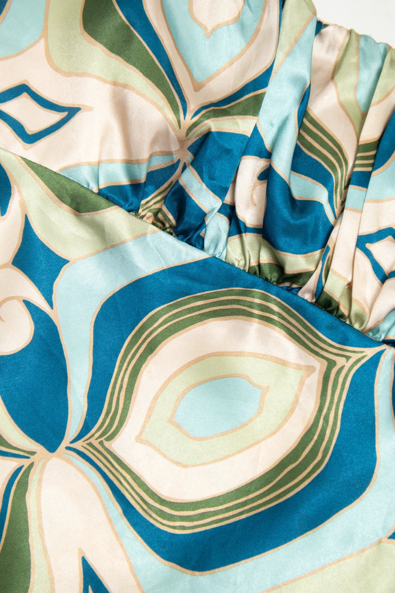 #38 Byer California Printed Satin Camisole Top Blue | c. 172 | Size 12