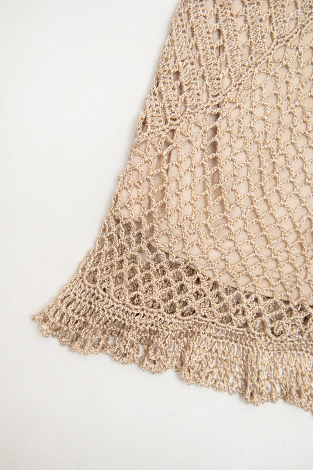 #41 Rave Crochet Camisole Top Beige | c. 172 | Size 8/10