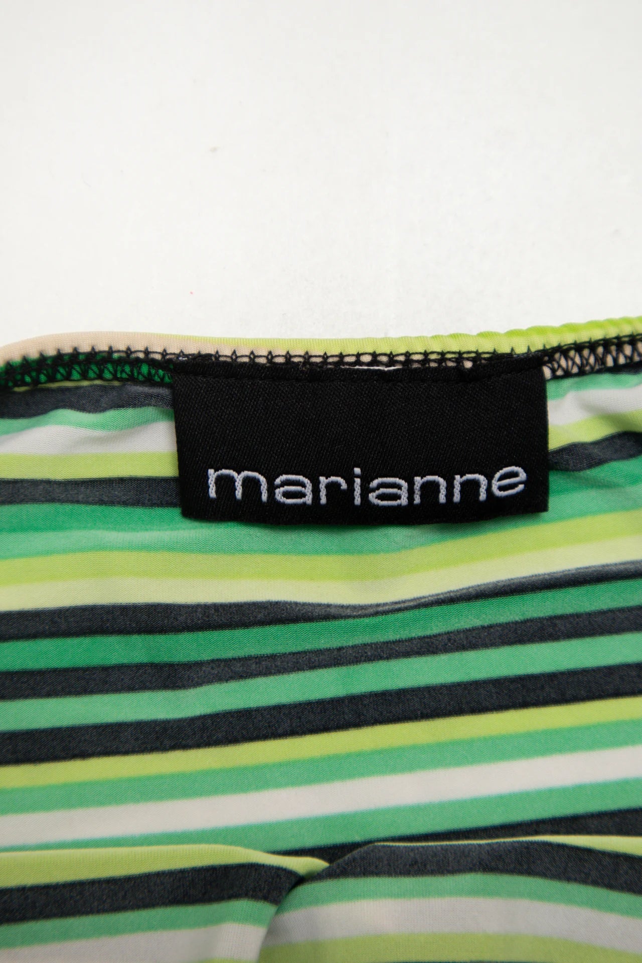 #46 Marianne Striped Halter Top Green | c. 172 | Size 8