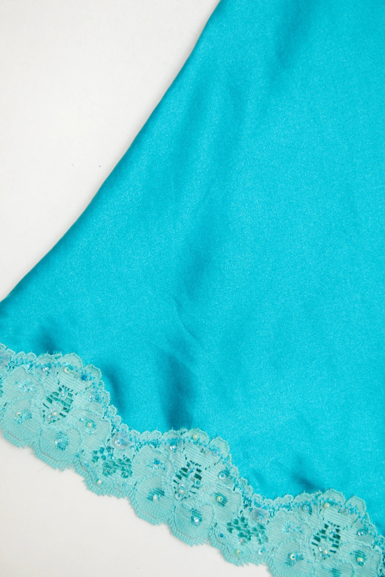 #49 Satin Lace Camisole Blue | c. 172 | Size 10
