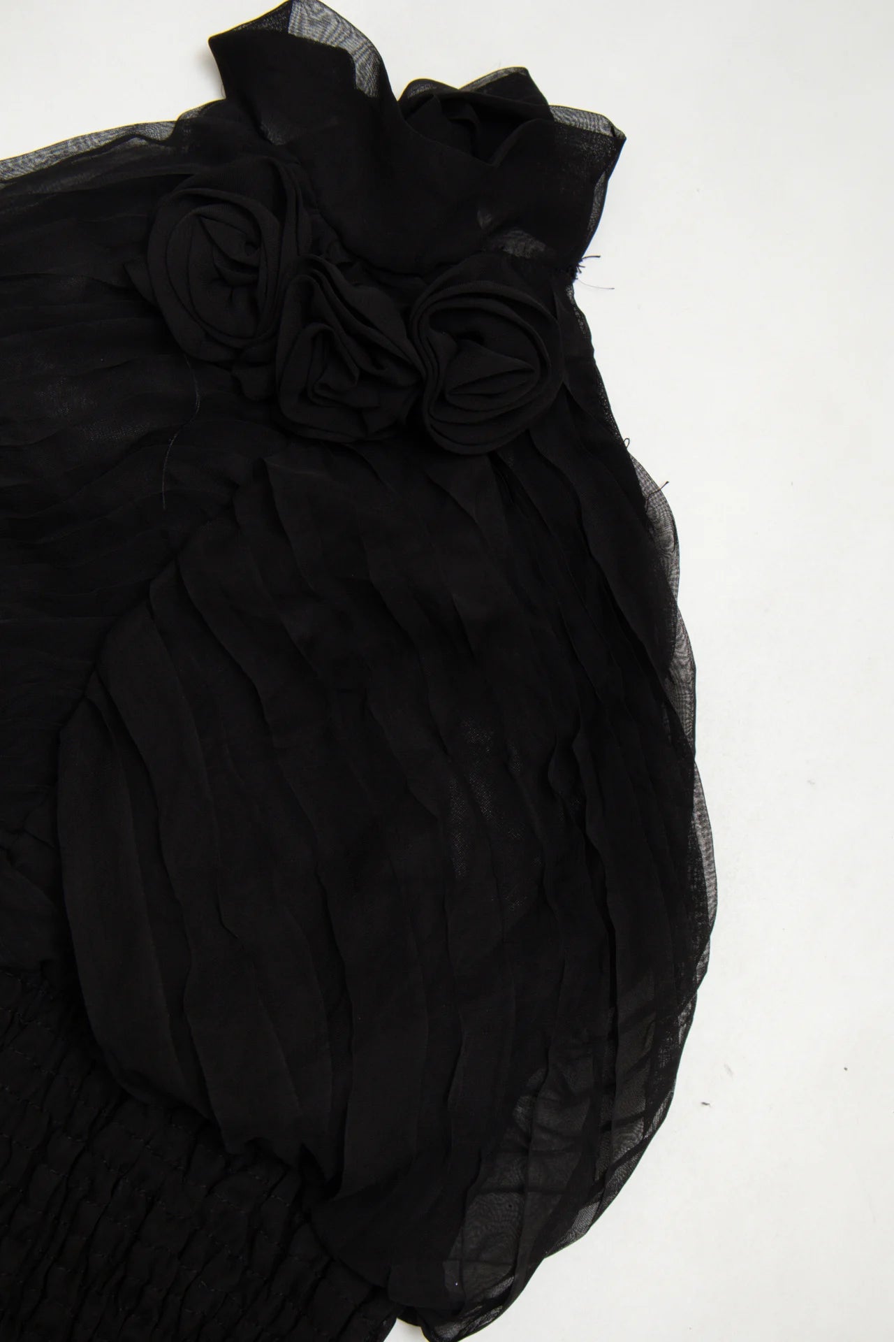 #56 Voice Halter Chiffon Top Black | c. 172 | Size 12