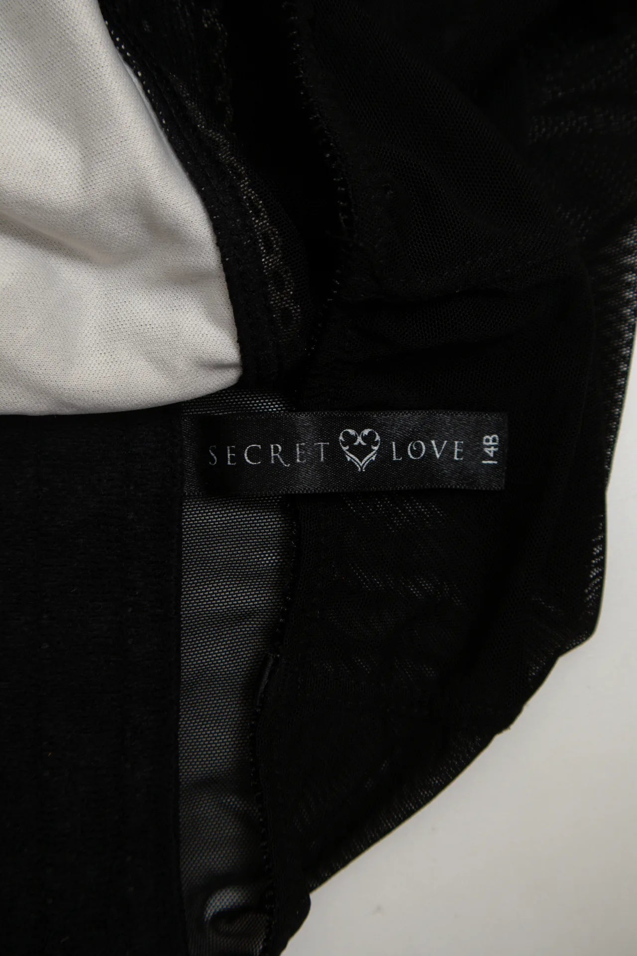 #59 Secret Love Lace Bustier Camisole Black | c. 172 | Size 8-10 / 14B