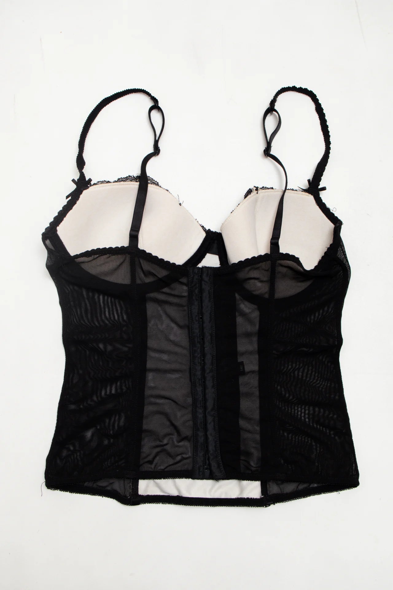 #59 Secret Love Lace Bustier Camisole Black | c. 172 | Size 8-10 / 14B