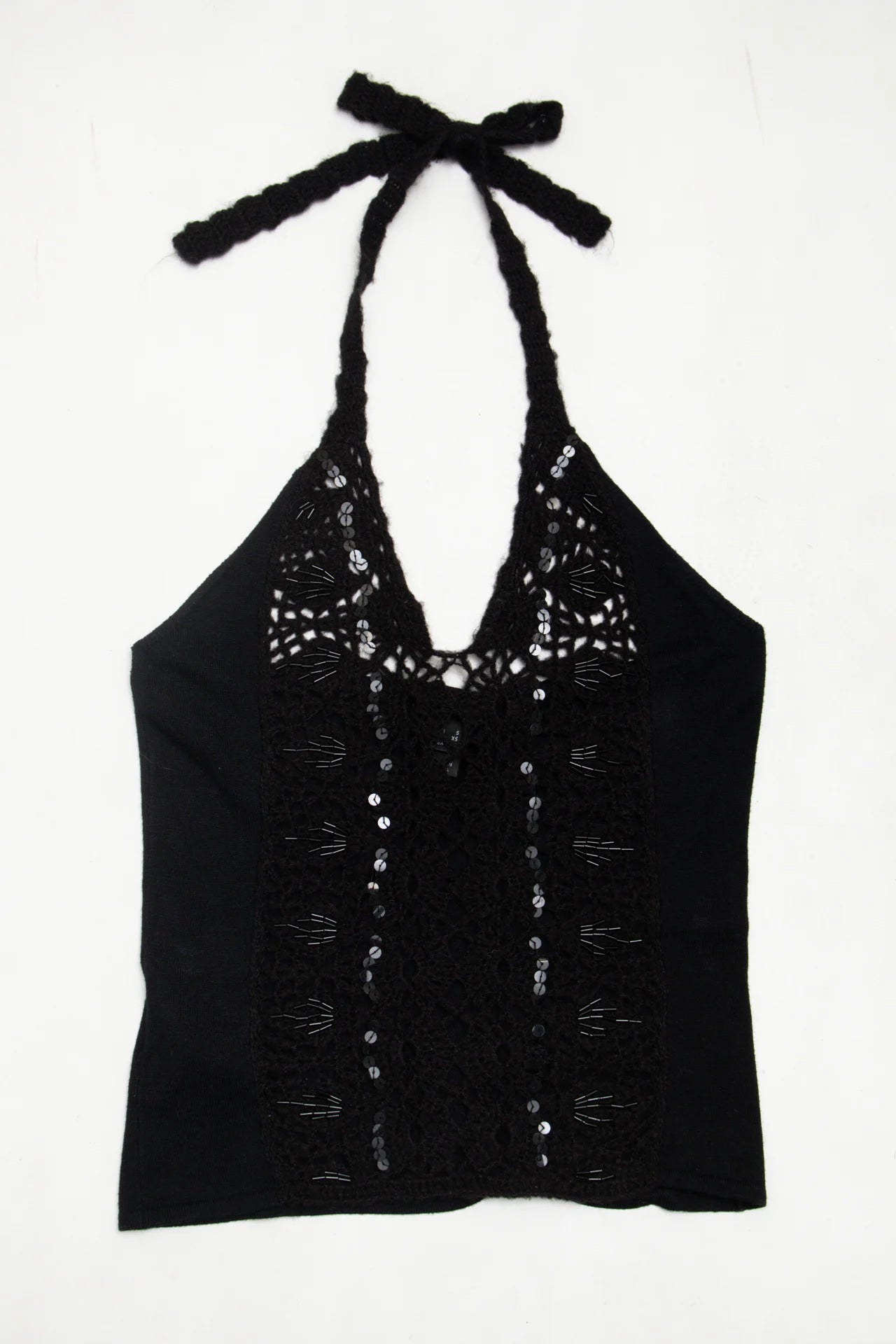 #65 Mng Halter Top Black | c. 172 | Size 8