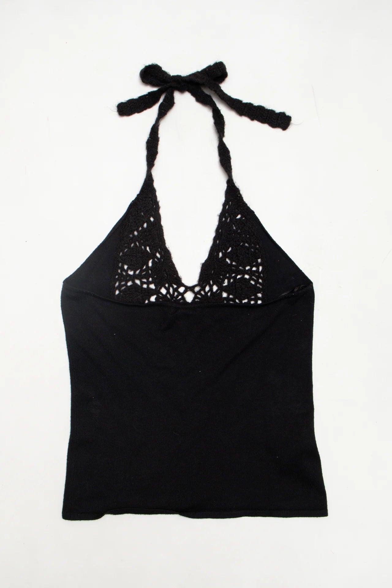 #65 Mng Halter Top Black | c. 172 | Size 8