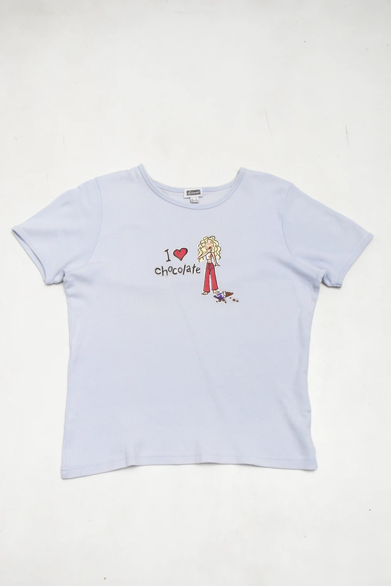 #69 Etam Graphic T-shirt Blue | c. 172 | Size 12