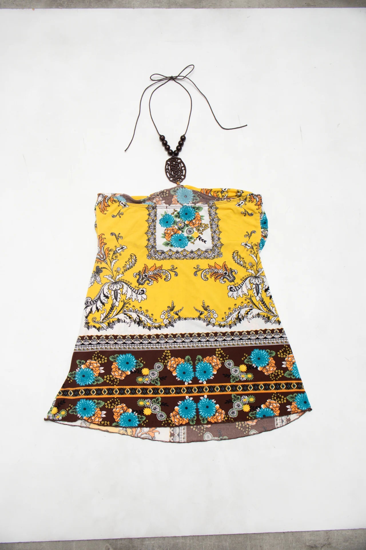 #01 Charlotte Russe Halter Top Yellow | c. 172 | Size 12