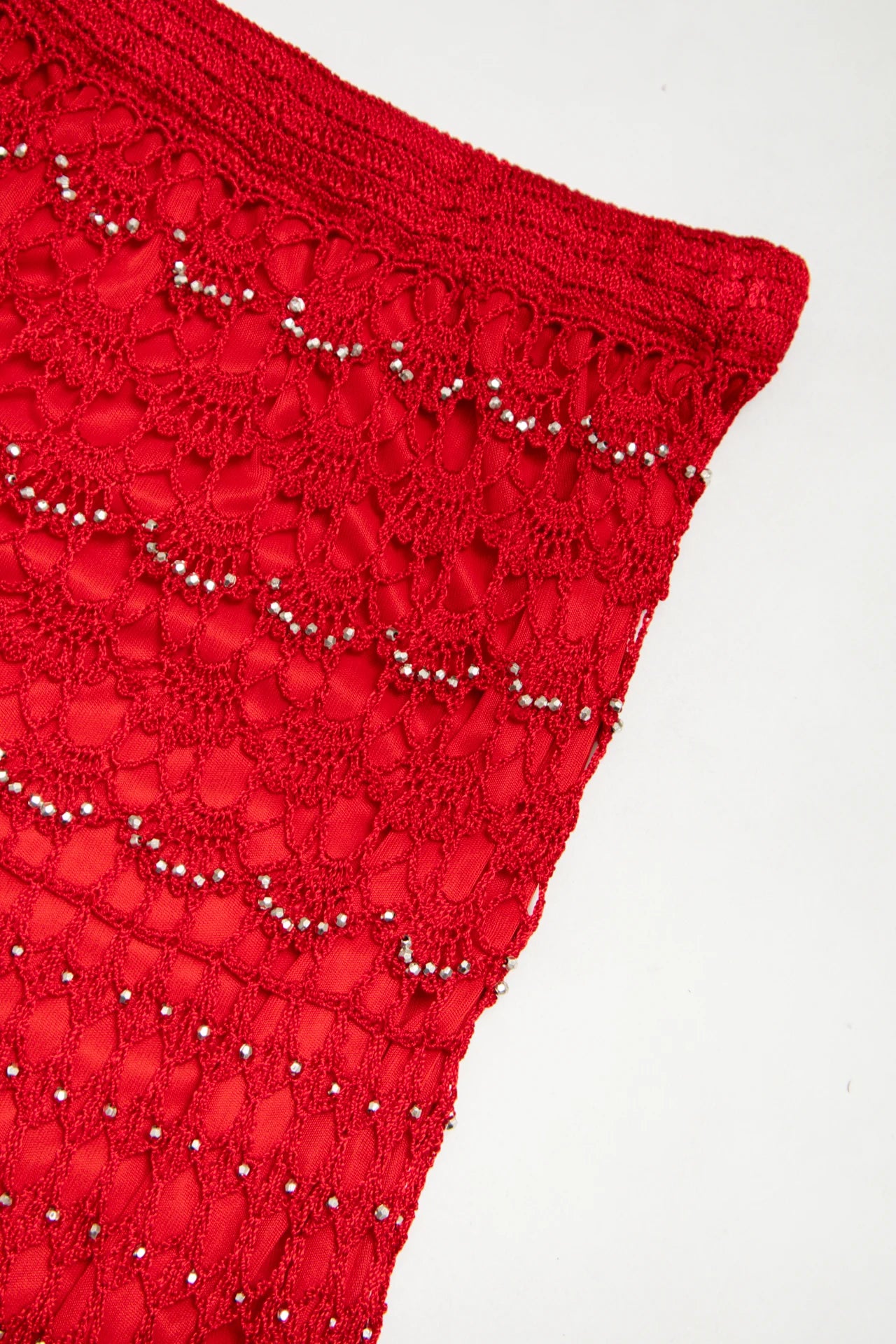#97 Crochet Skirt Red | c. 172 | Size 6/8