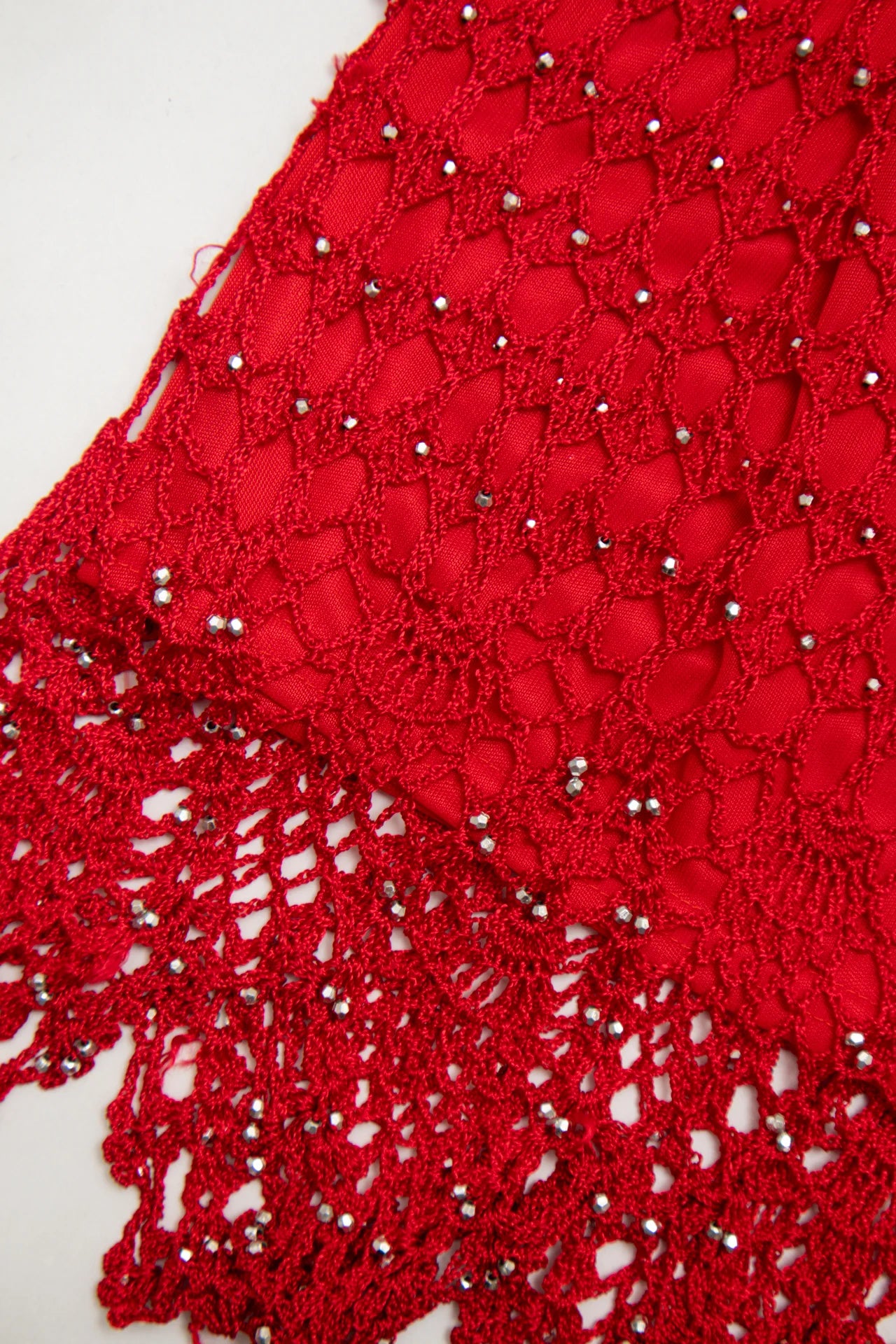 #97 Crochet Skirt Red | c. 172 | Size 6/8