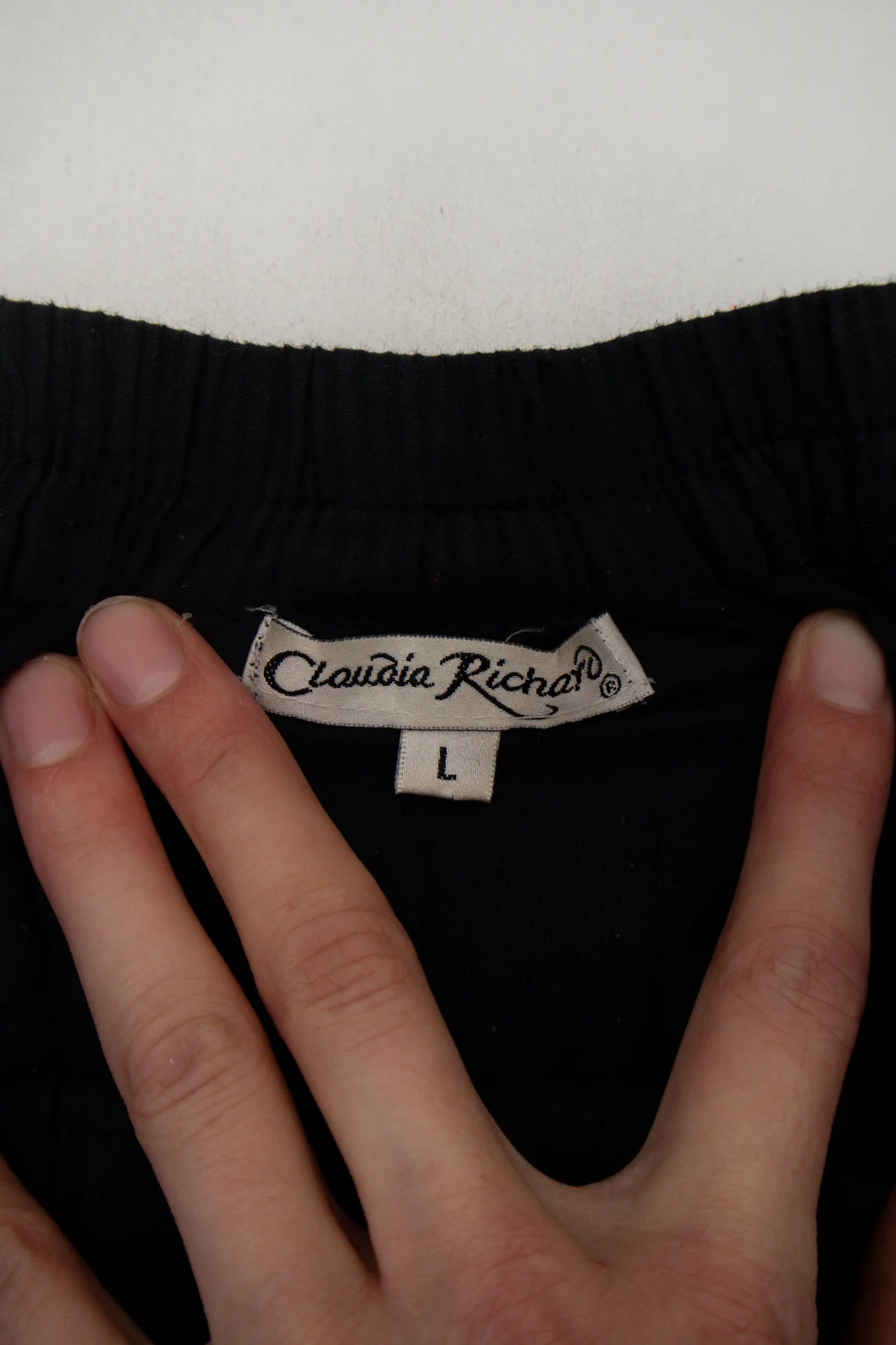 #120 Claudia Richard Midi Skirt Black | c. 172 | Size 12