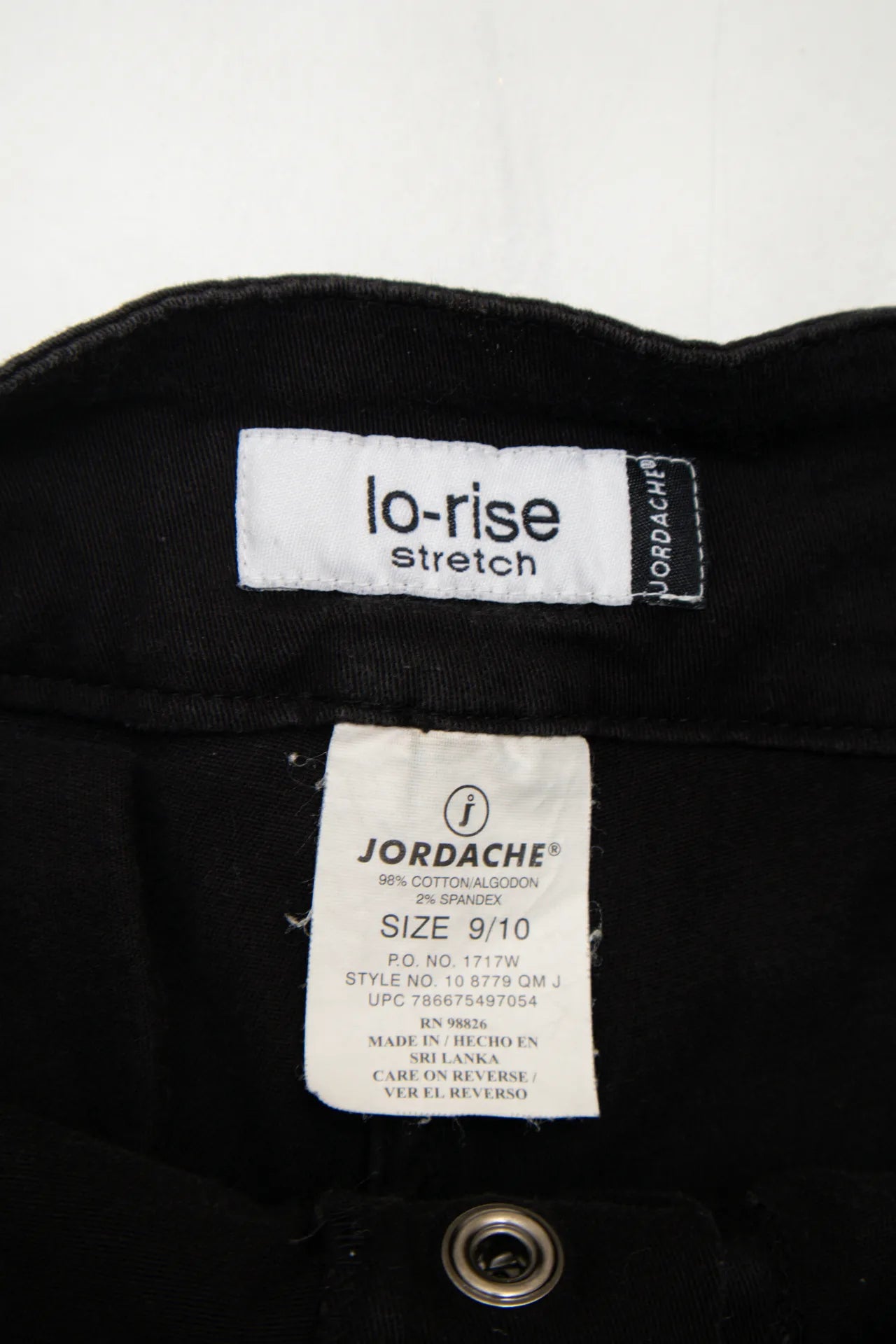 #135 Jordache Mini Skort Black | c. 172 | Size 8