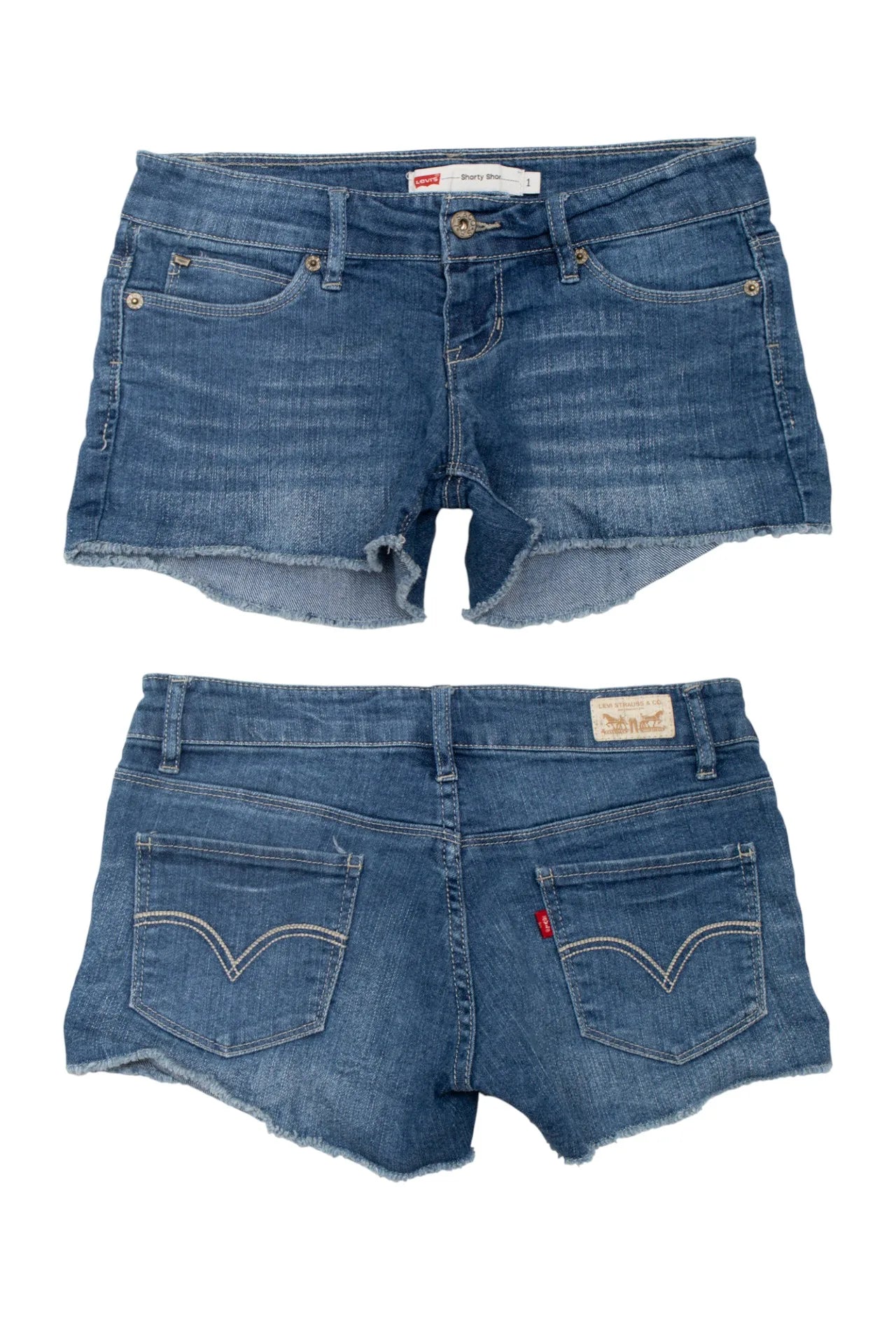 #140 Levi's Denim Short Shorts Blue | c. 172 | Size 6
