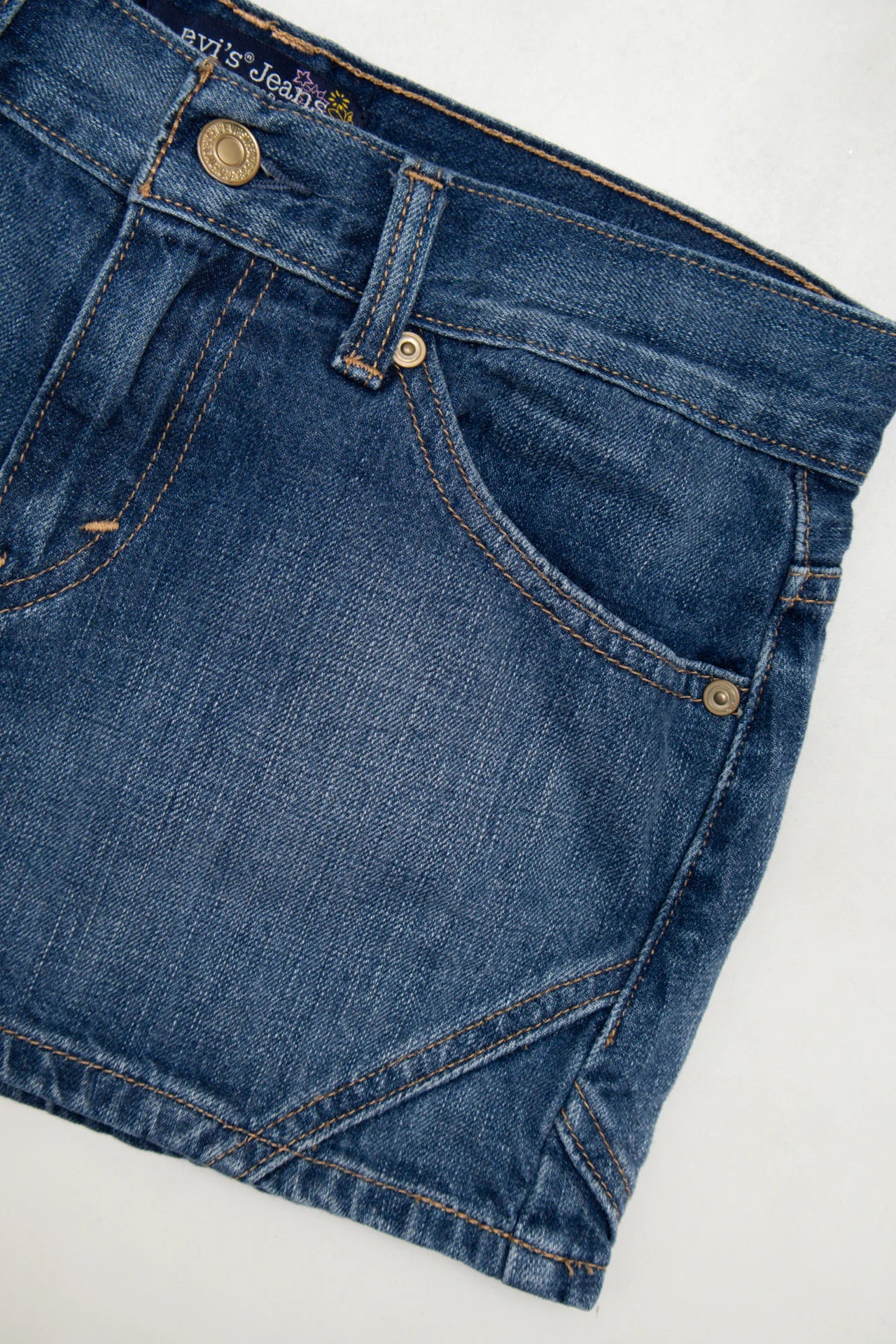 #142 Levi's Jeans Denim Mini Skirt Blue | c. 172 | Size 6