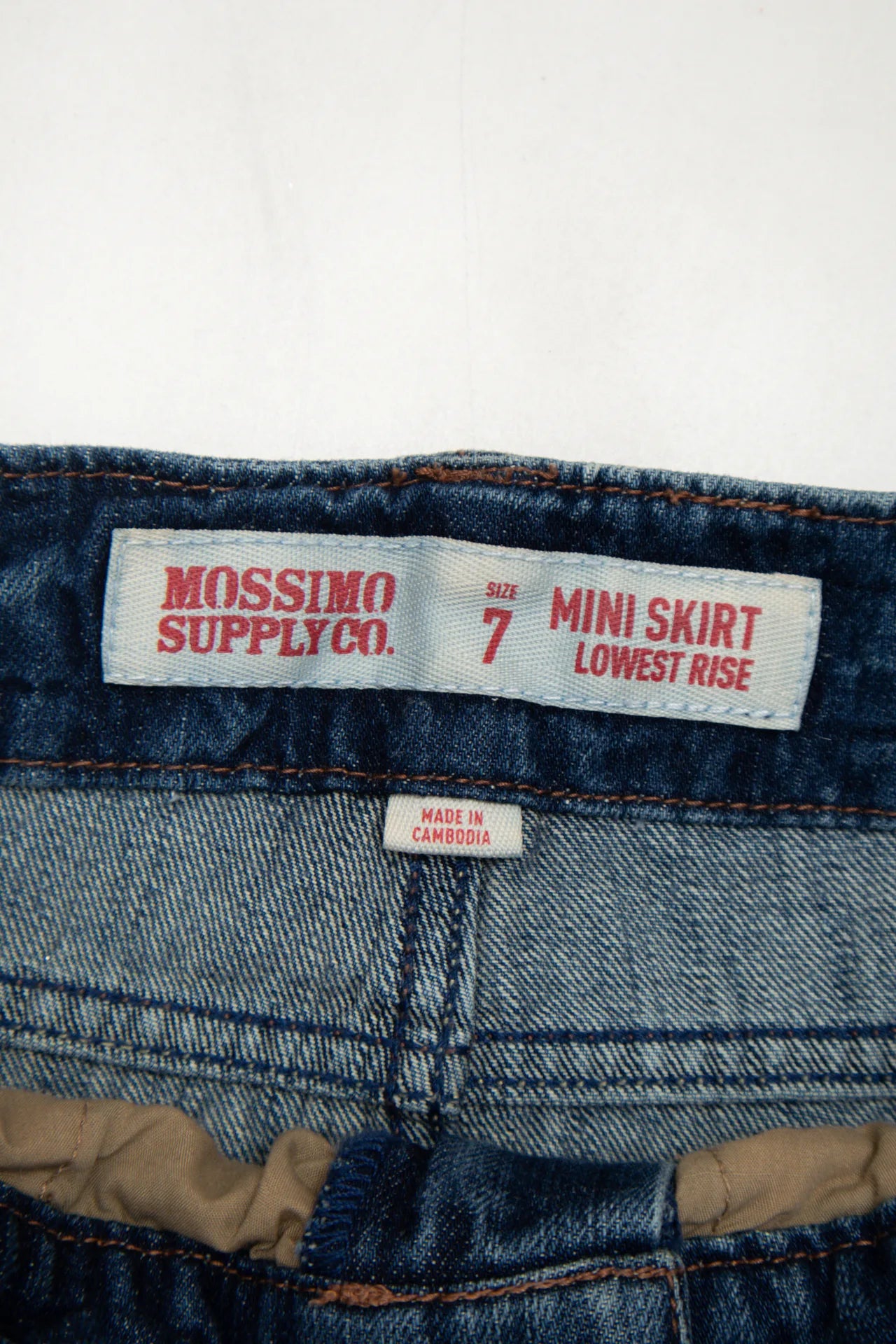 #143 Mossimo Supply Co. Denim Mini Skirt Blue | c. 172 | Size 8