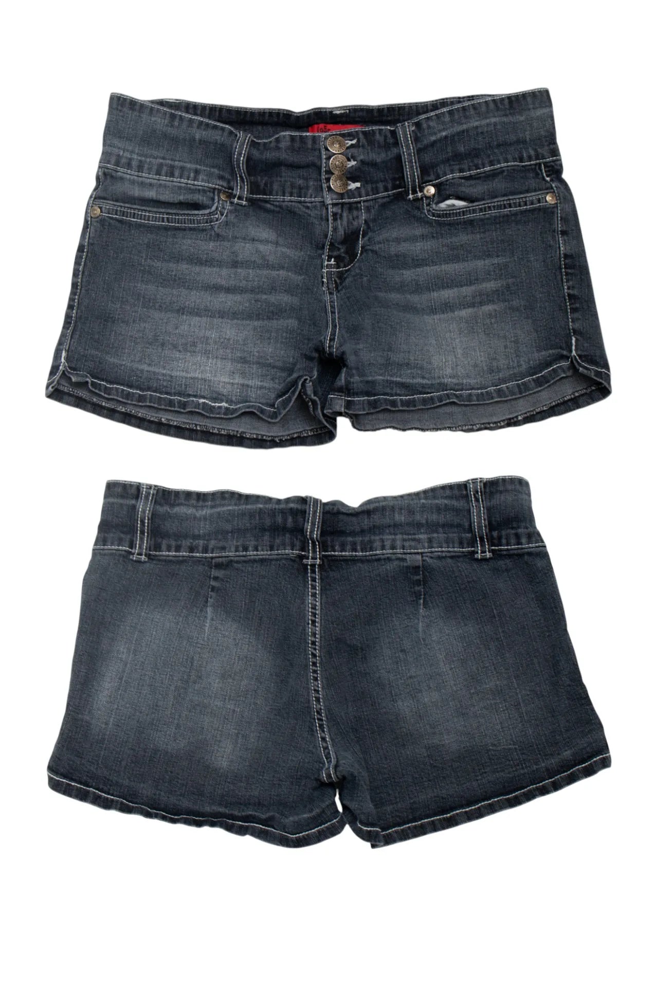 #144 1955 Vintage Premium Denim Short Shorts Gray | c. 172 | Size 8