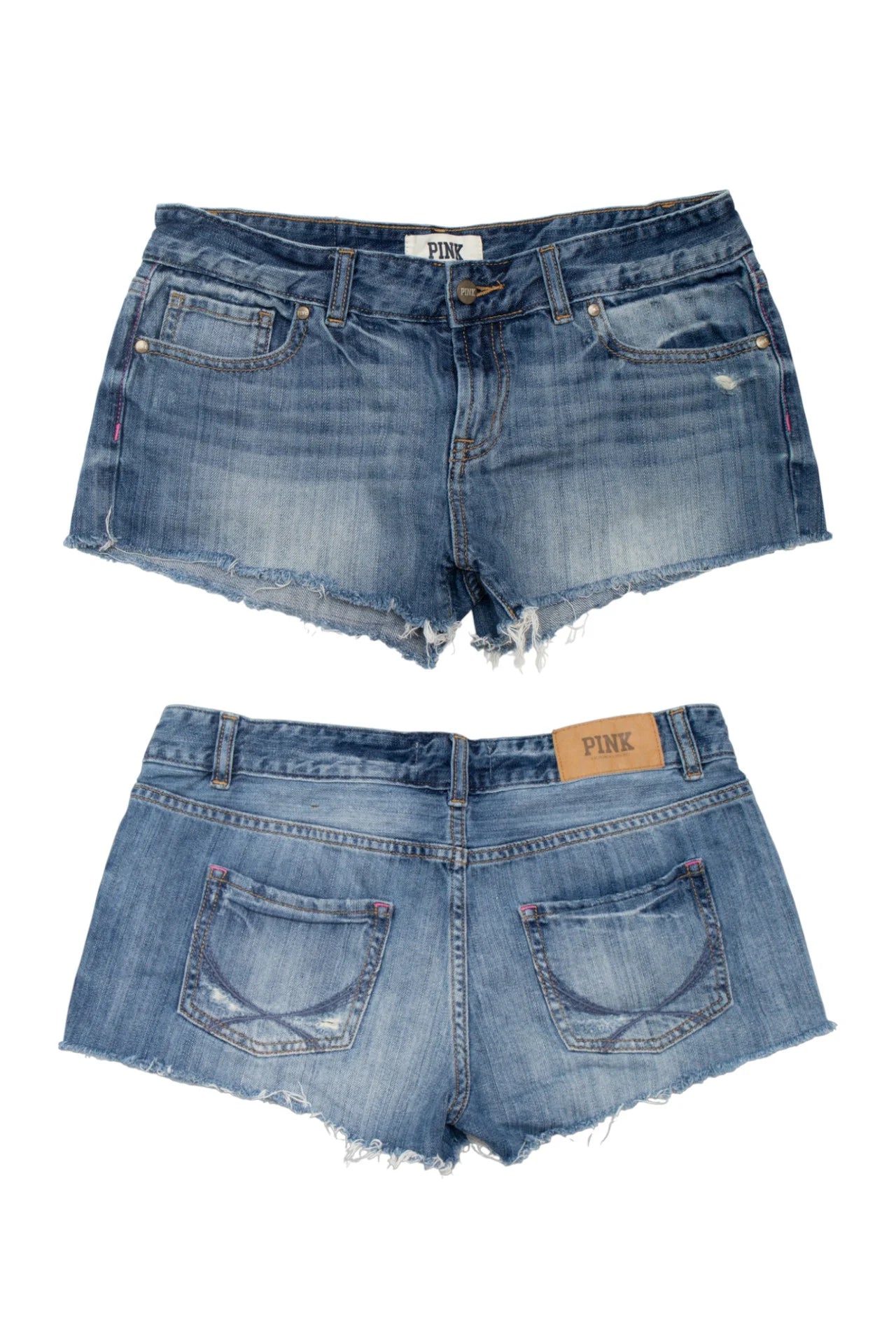 #151 Pink Victoria’s Secret Denim Shorts Blue | c. 172 | Size 8