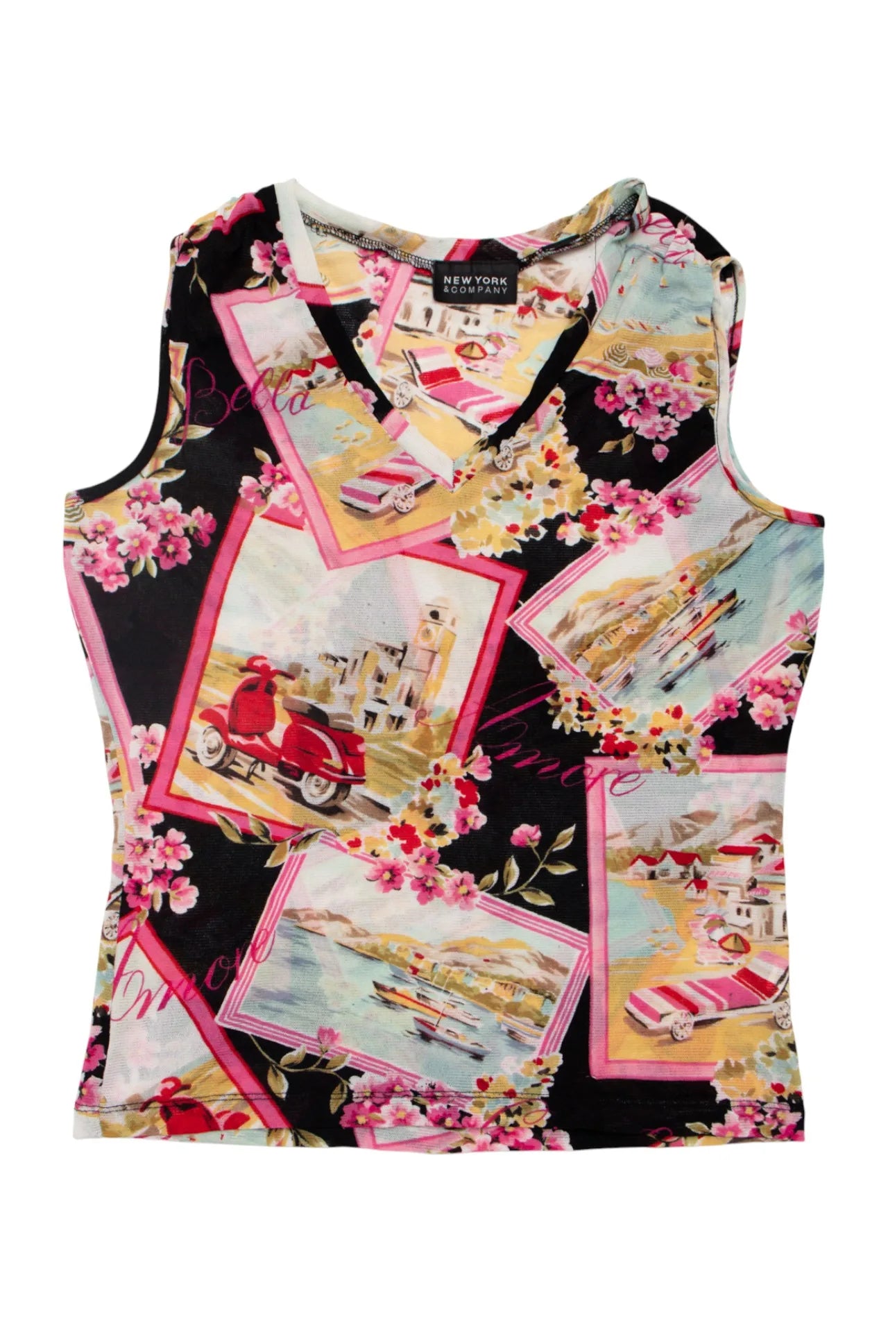 #172 New York & Company Sleeveless Knit Top Black | c. 172 | Size 12