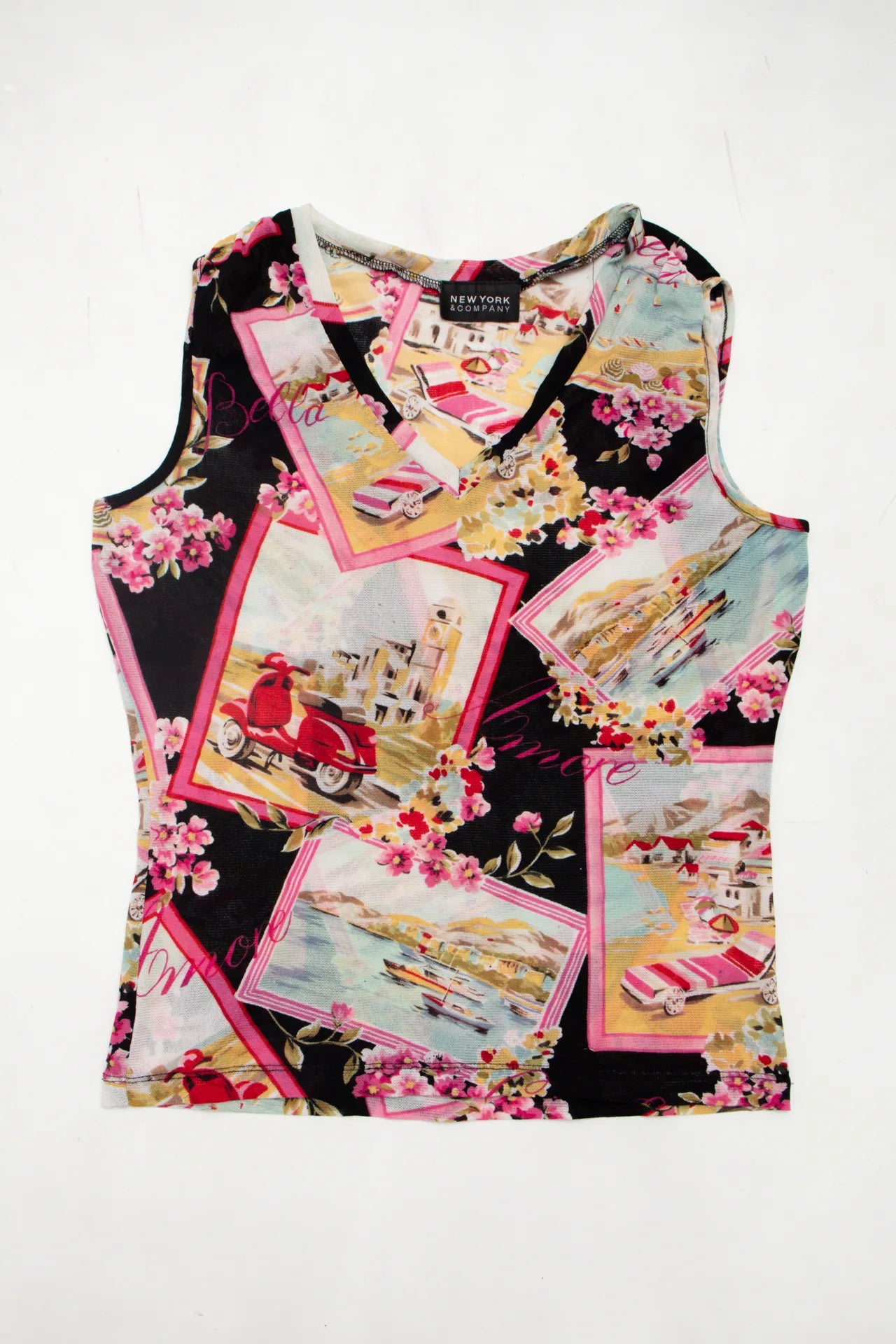 #172 New York & Company Sleeveless Knit Top Black | c. 172 | Size 12