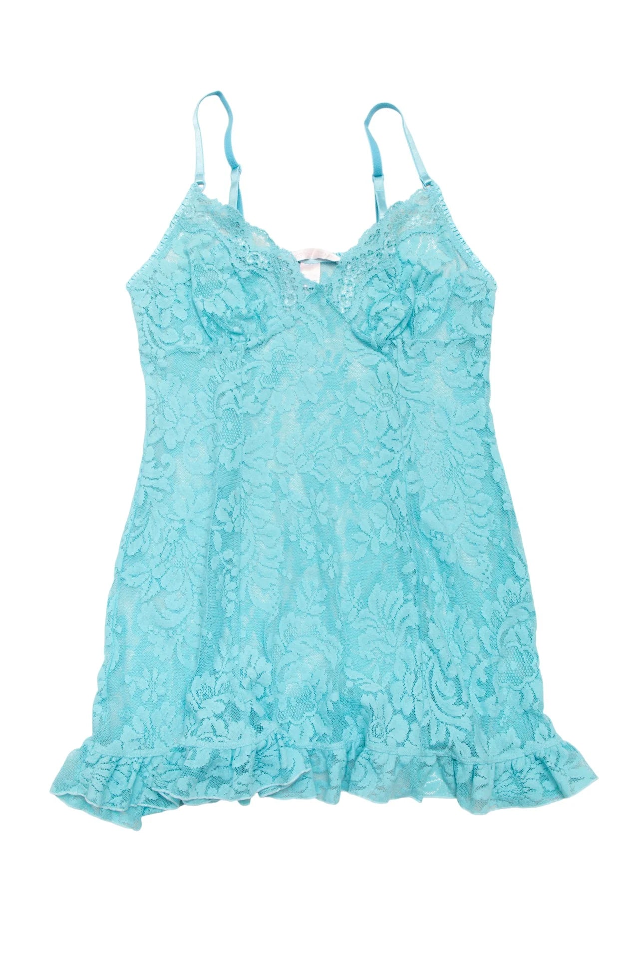 #185 Victoria's Secret Lace Chemise Slip Blue | c. 172 | Size 10