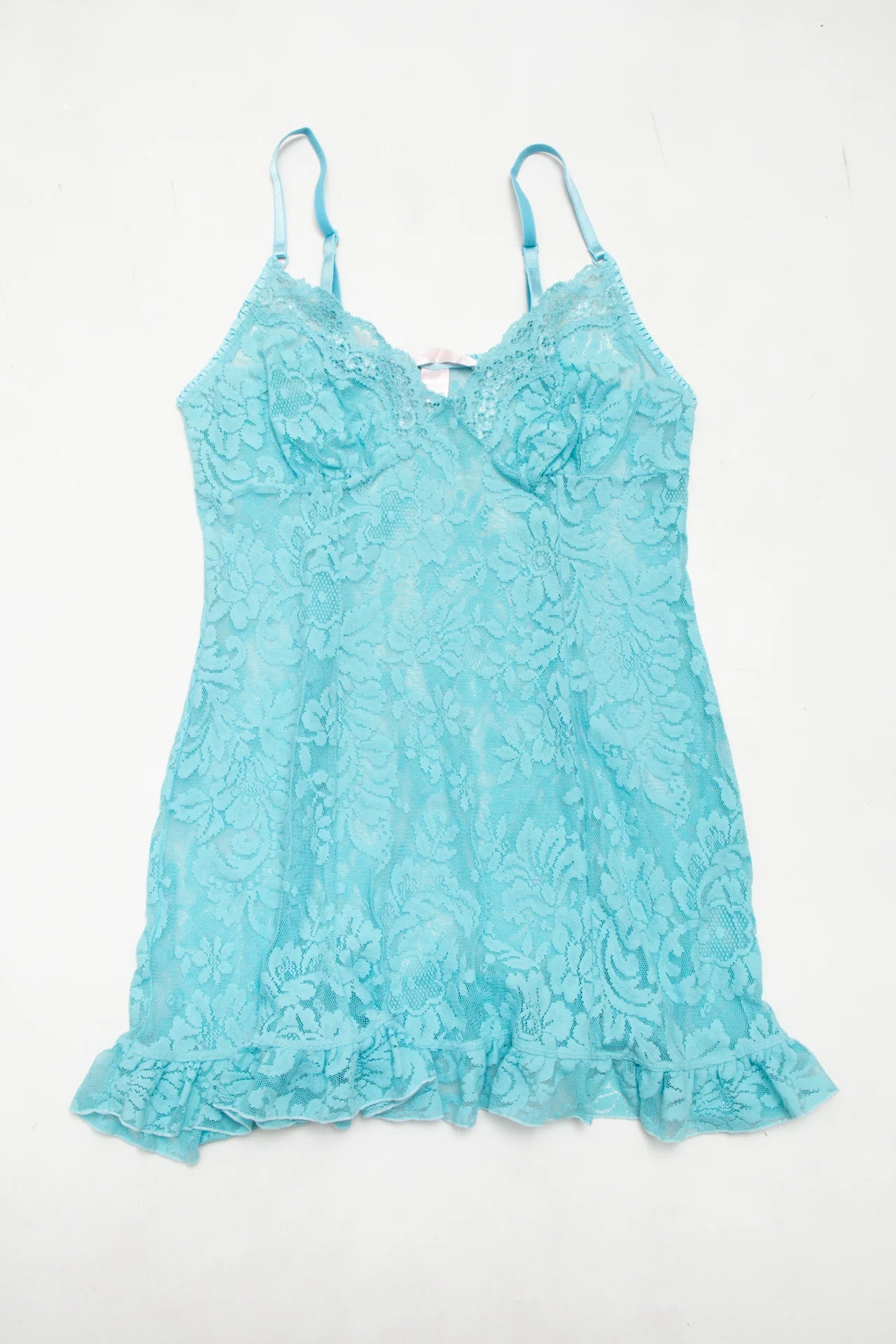 #185 Victoria's Secret Lace Chemise Slip Blue | c. 172 | Size 10