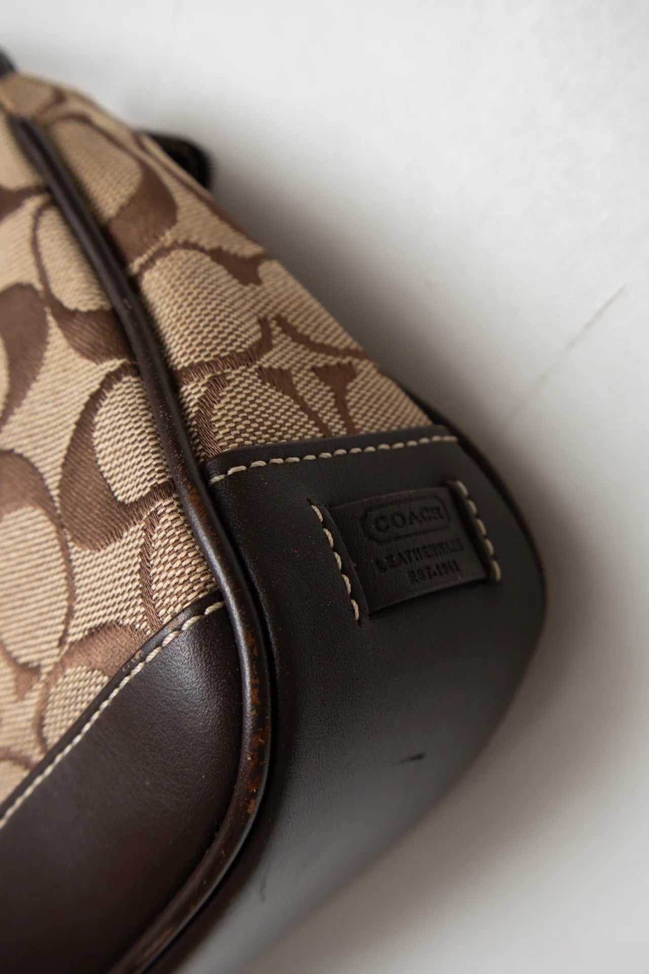 #186 Coach Leatherware Est. 1941 Shoulder Bag Brown | c. 172