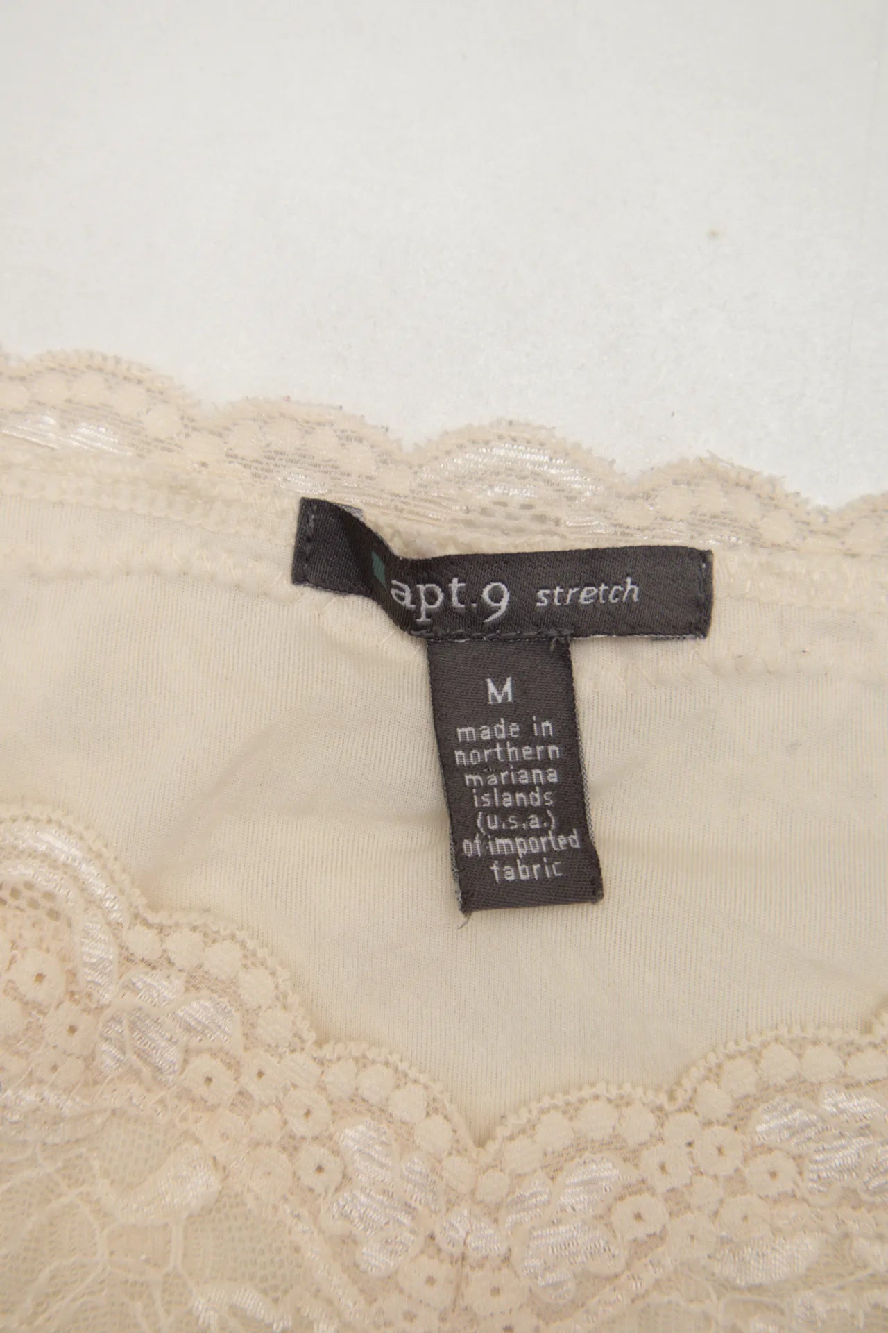 #211 Apt. 9 Lace Camisole Top Beige | c. 272 | Size 10