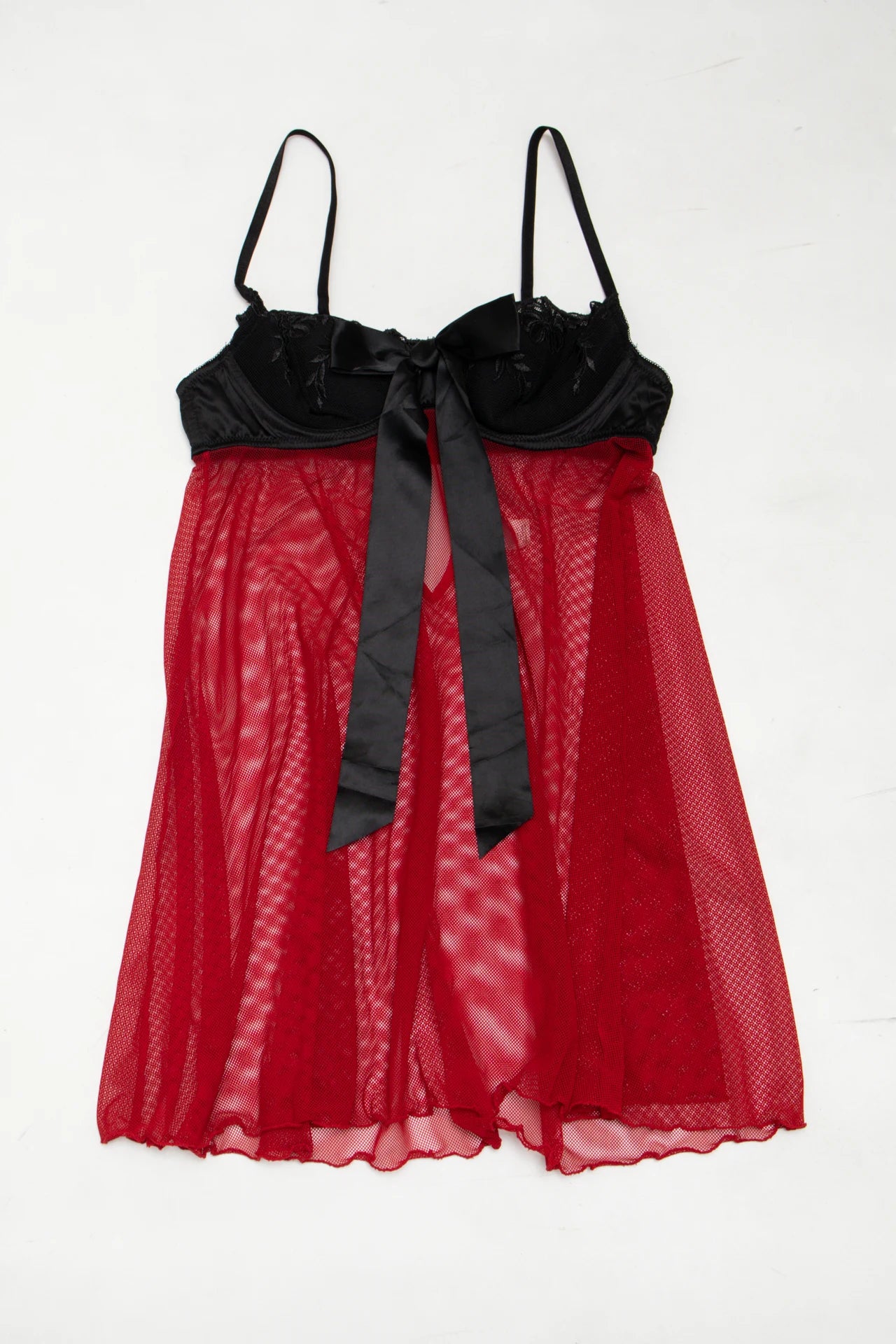 #214 La Senza Babydoll Slip / Lingerie Nightie Red | c. 272 | Size 10C / 8