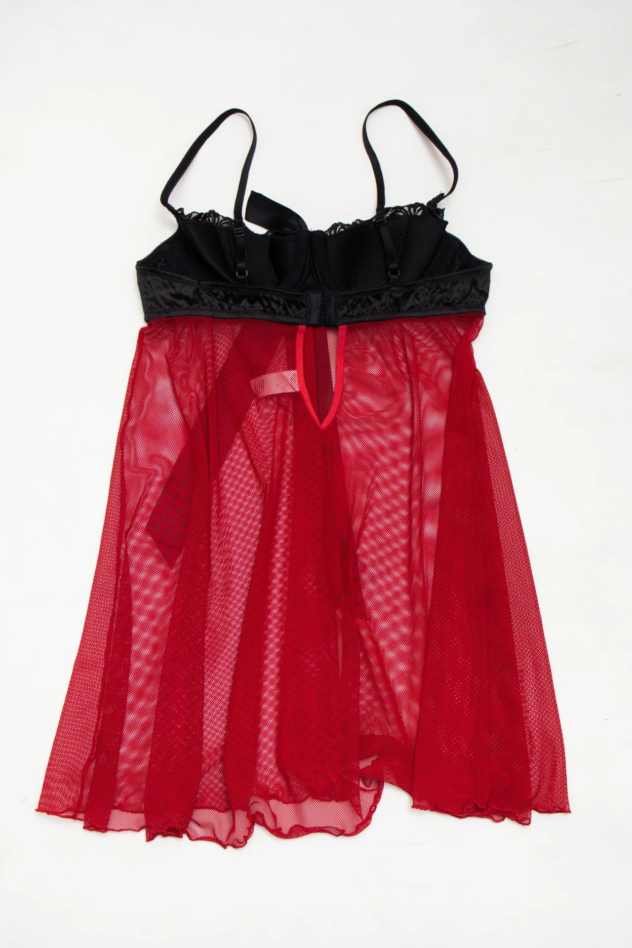 #214 La Senza Babydoll Slip / Lingerie Nightie Red | c. 272 | Size 10C / 8