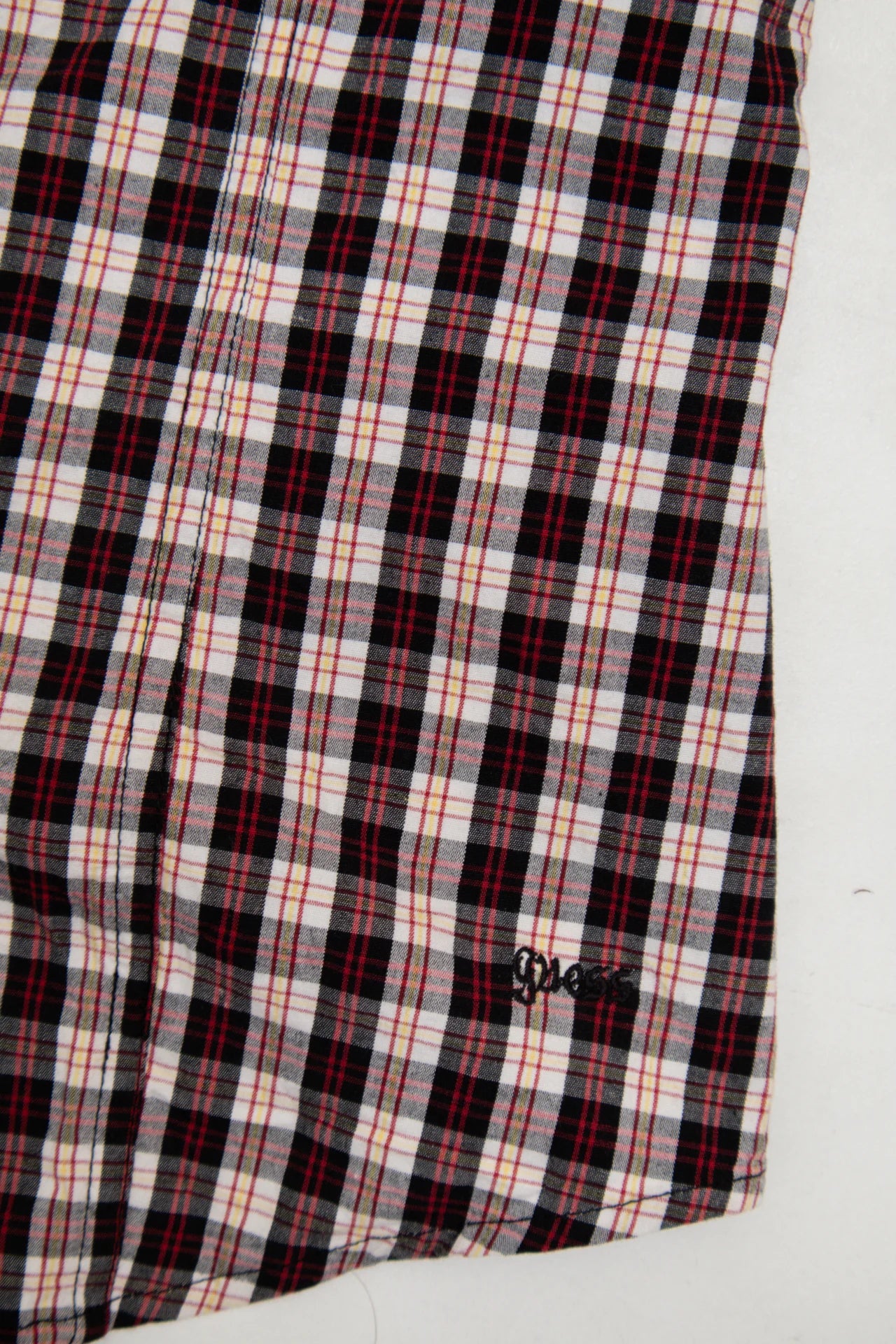 #217 Guess Halter Plaid Button-front Top Red | c. 272 | Size 8