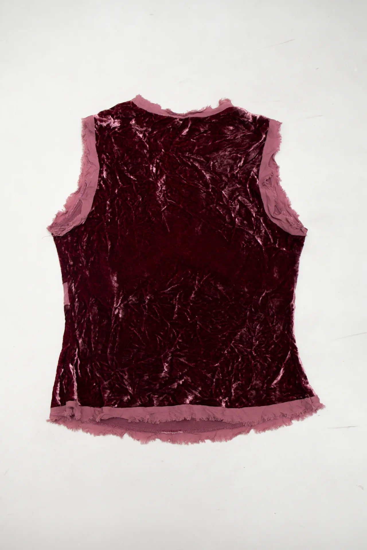 #218 Boston Proper Sleeveless Crushed Velvet Top Red | c. 272 | Size 10