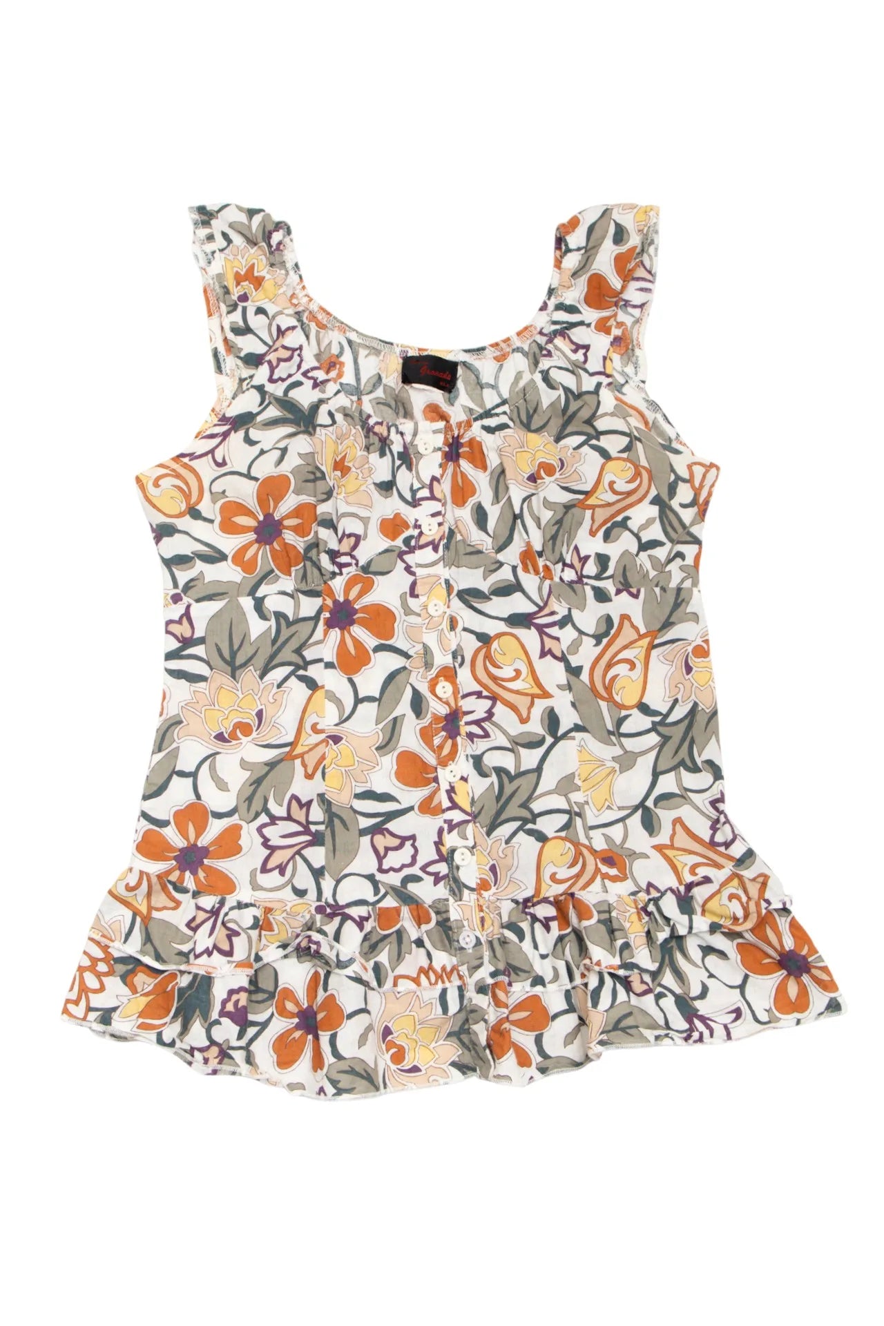 #226 Granada Fashions Usa Sleeveless Blouse Beige | c. 272 | Size 8