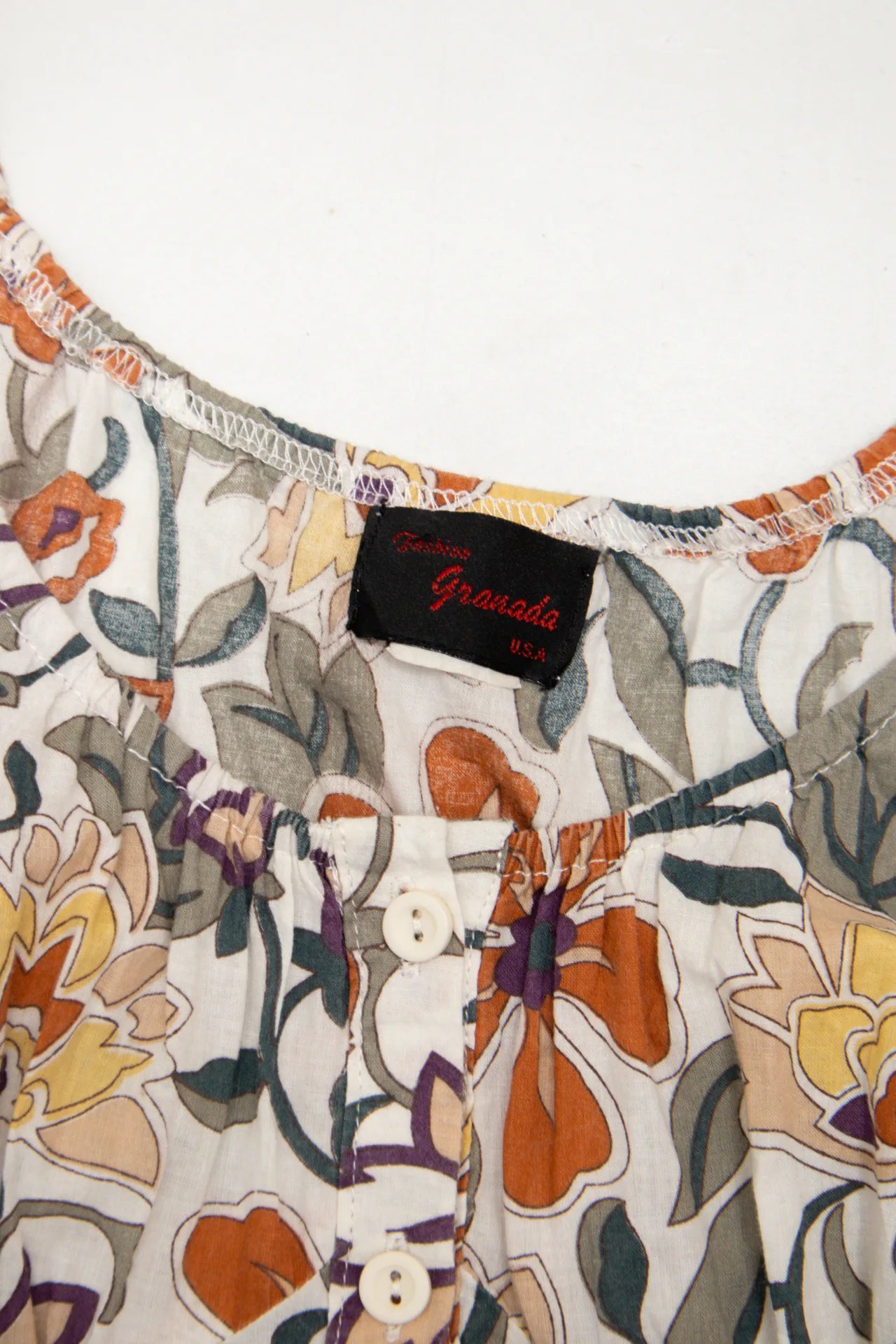 #226 Granada Fashions Usa Sleeveless Blouse Beige | c. 272 | Size 8