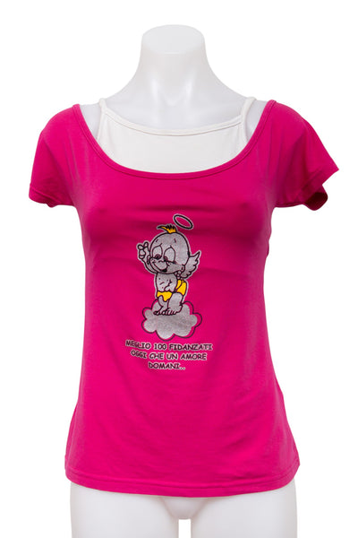 #48 A QA GIRL T-shirt Pink | c. 195 | Size 8