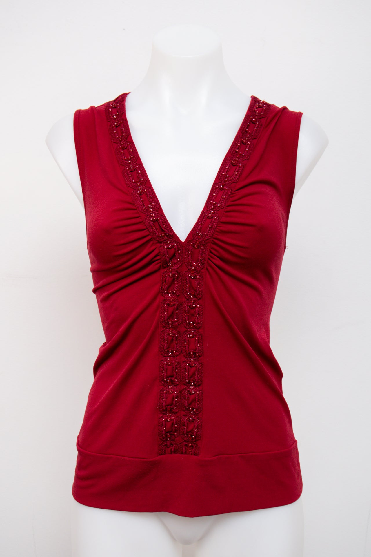 #051 Le Château Tank Top Red | c. 202 | Size 10