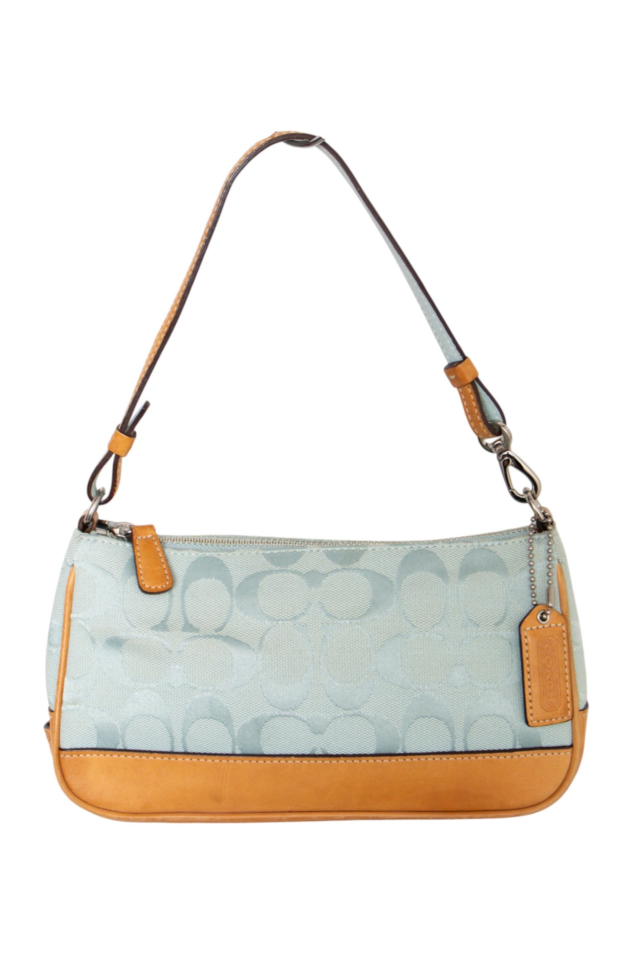 #167 Coach Shoulder Bag Blue | c. 183 | Size