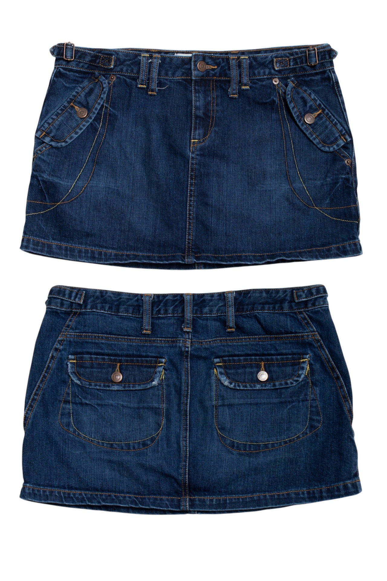 #187 London Jean Mini Skirt Blue | c. 192 | Size 12