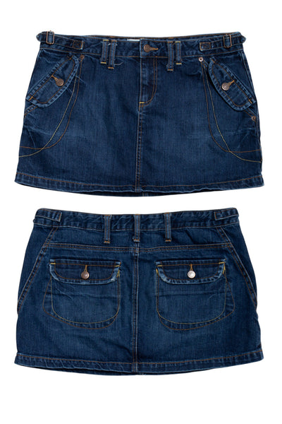 #187 London Jean Mini Skirt Blue | c. 192 | Size 12