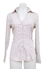 #052 Express Design Studio Long Sleeve White | c. 214 | Size 8