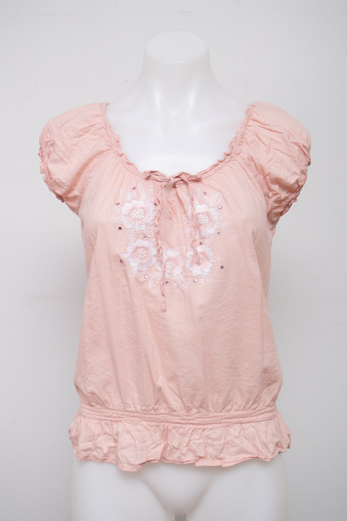 #025 Candie’s Short Sleeve Pink | c. 209 | Size 10