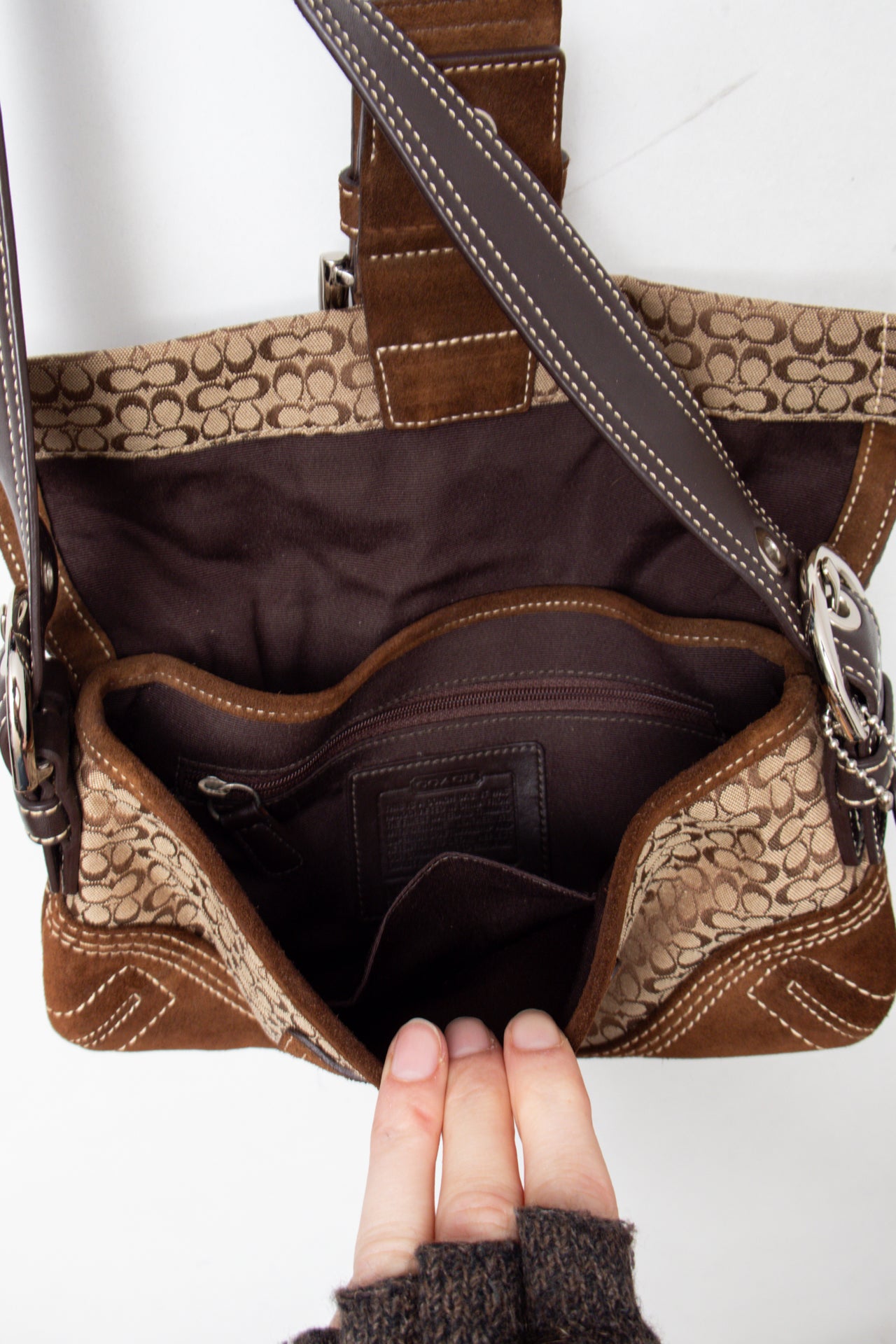 #171 Coach Shoulder Bag Brown | c. 206 | Size